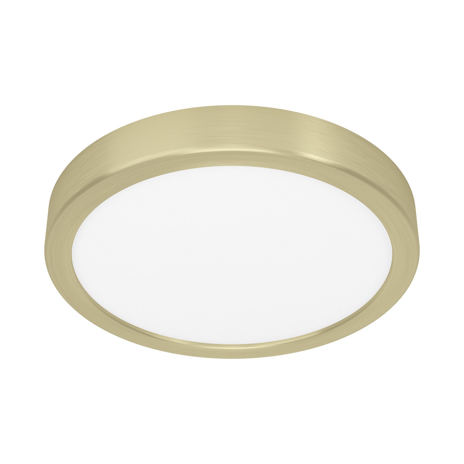 EGLO Panou LED de suprafață Fueva 5 IP20 830 alamă Ø21cm - Camera de zi / sufragerie - modern - alamă periat alb satinat - Metal
