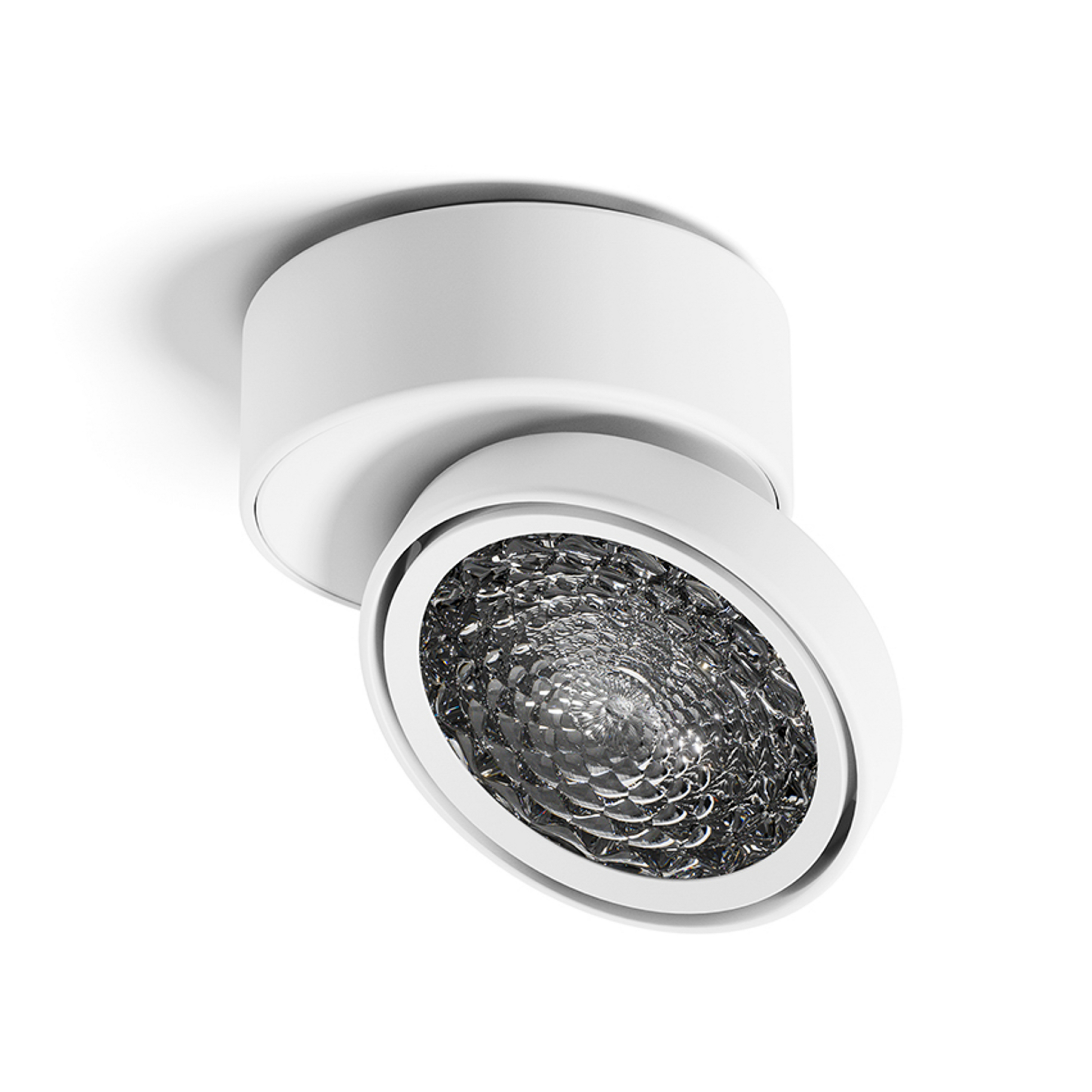 Reflektor sufitowy LED Nivo, biały, 50°, obrotowy, ściemniany – Sigor