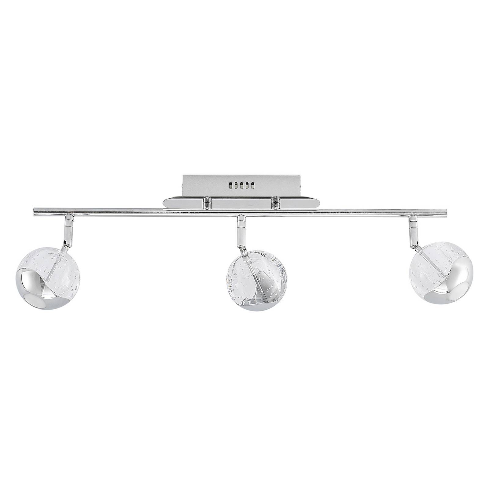Lucande Kilio LED downlight, 3-bulb, chrome - Living / Dining Room - Ceiling Light - Modern - Silver