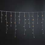 Ice rain curtain Glimmer amber LEDs partly glowing