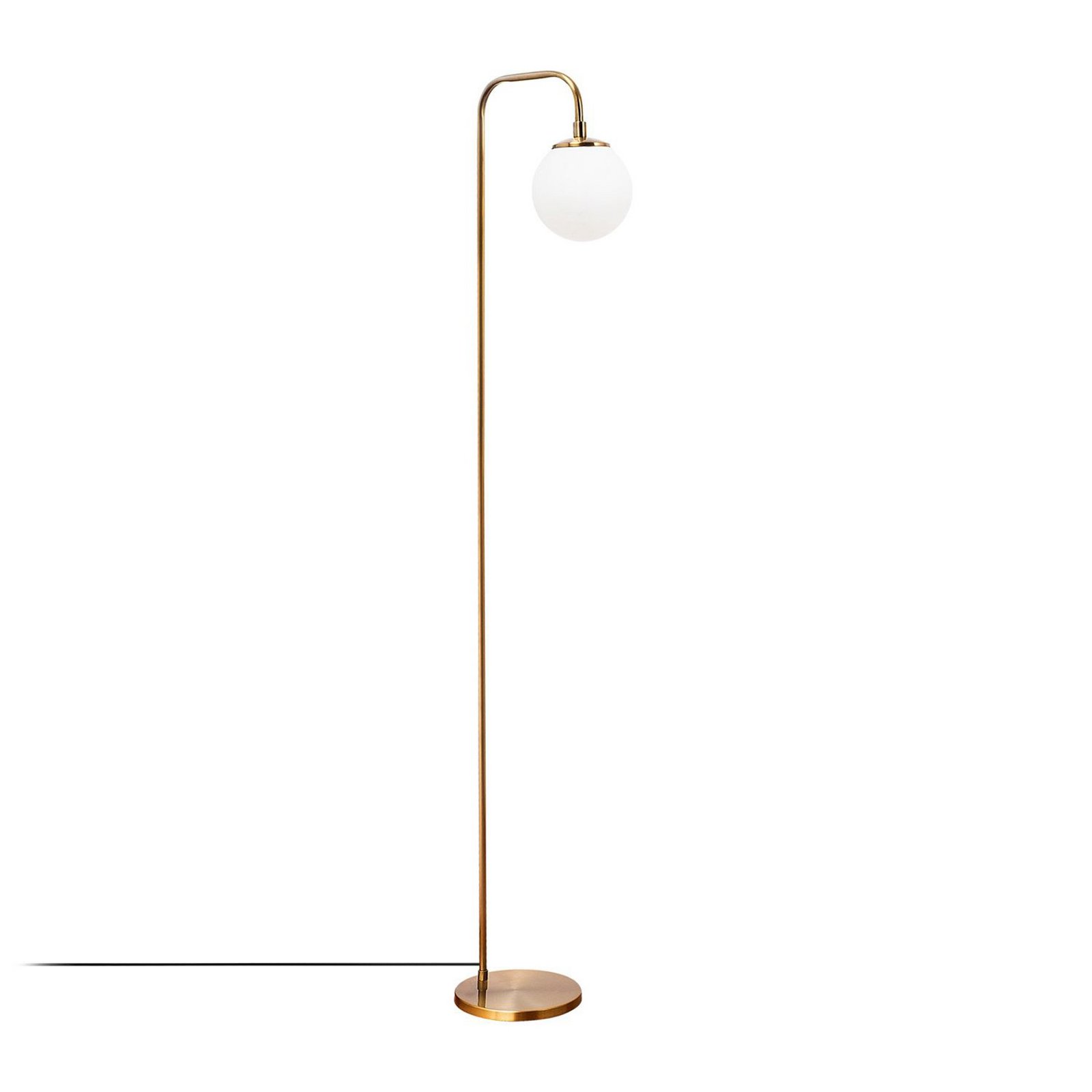 Viran floor lamp, antique gold, glass, height 146 cm, E14