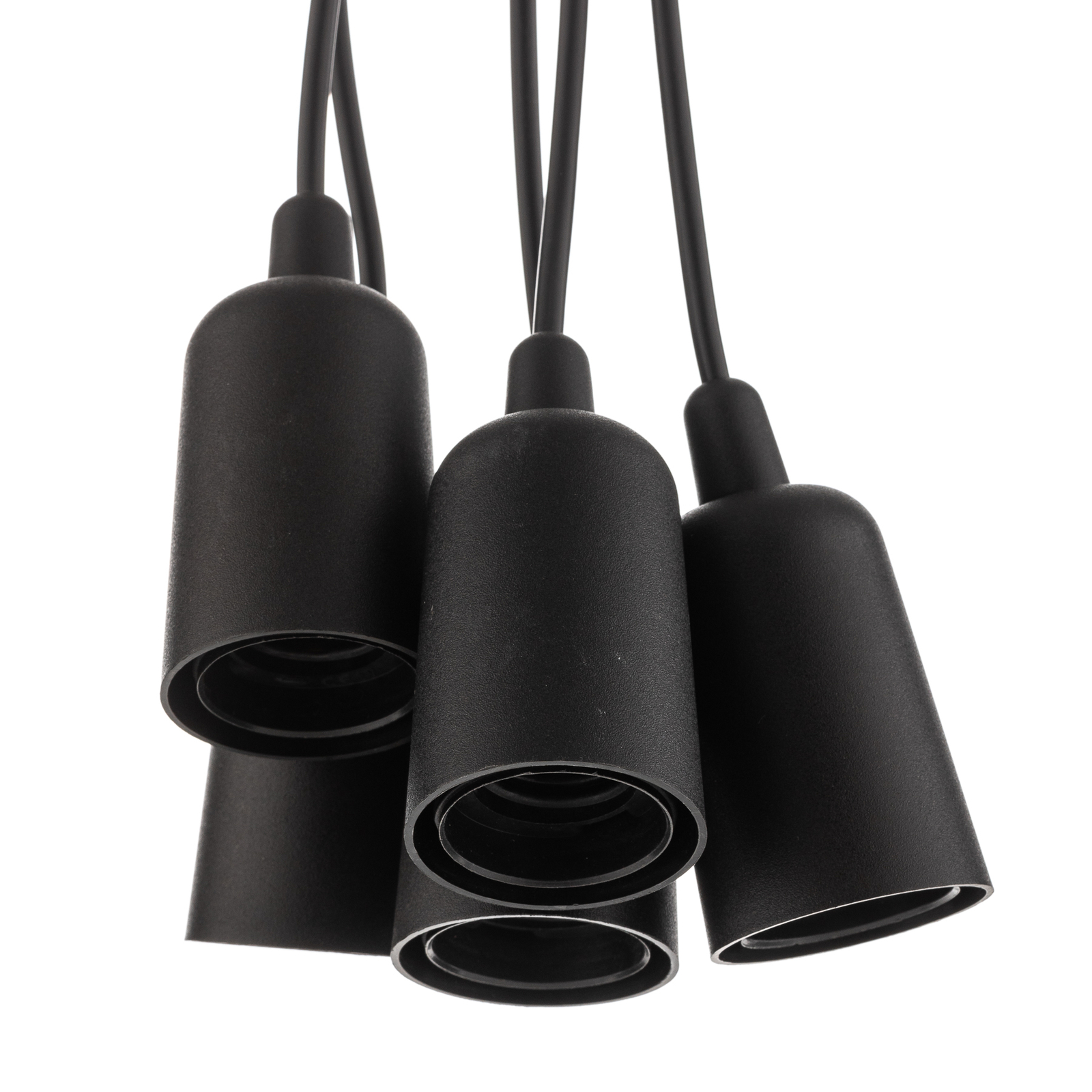 Hanglamp Brasil, zwart, 5-lamps