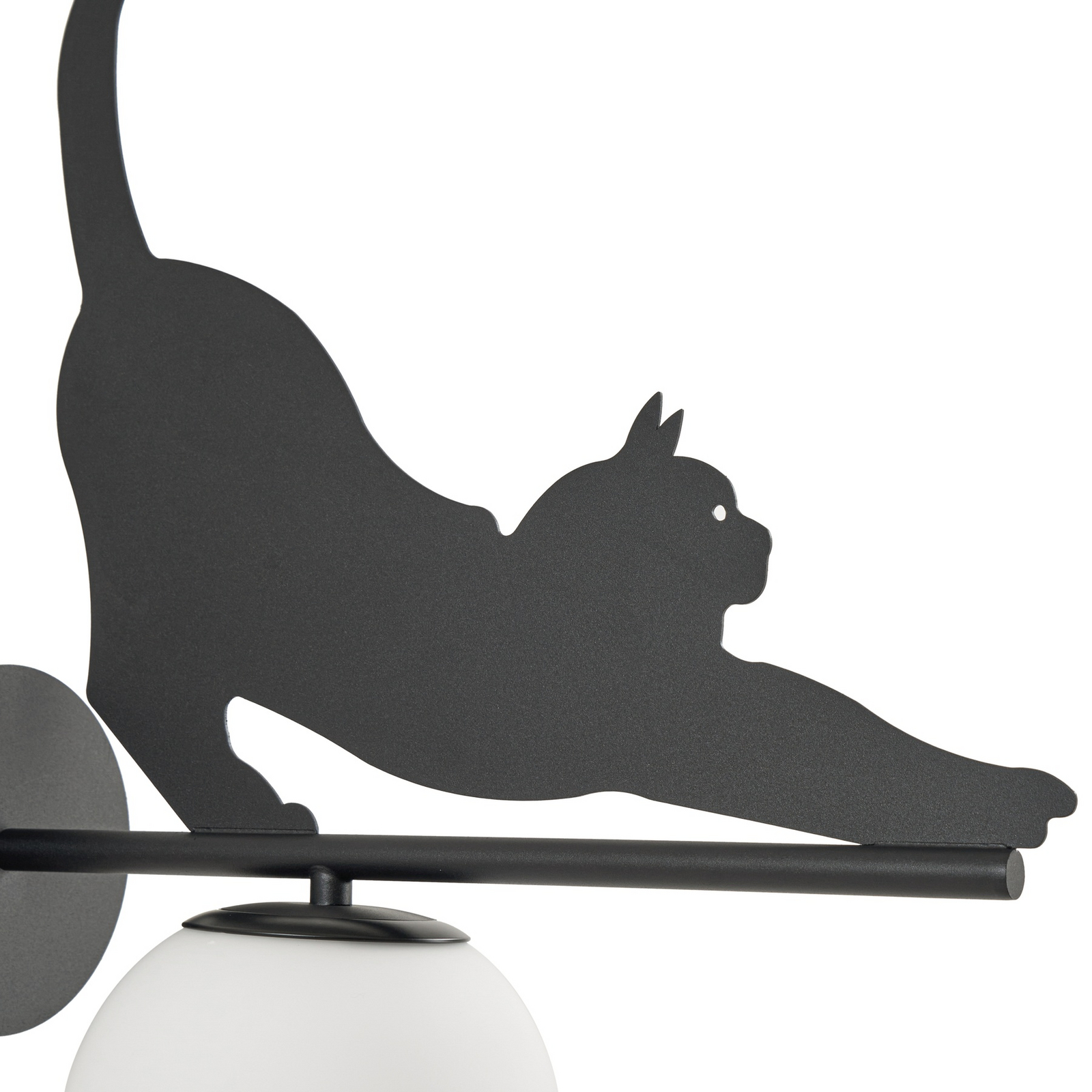 Lintu udendørs væglampe, sort, IP44, metal, kat - Lindby Lintu udendørs væglampe, sort, IP44, metal, kat - Lindby