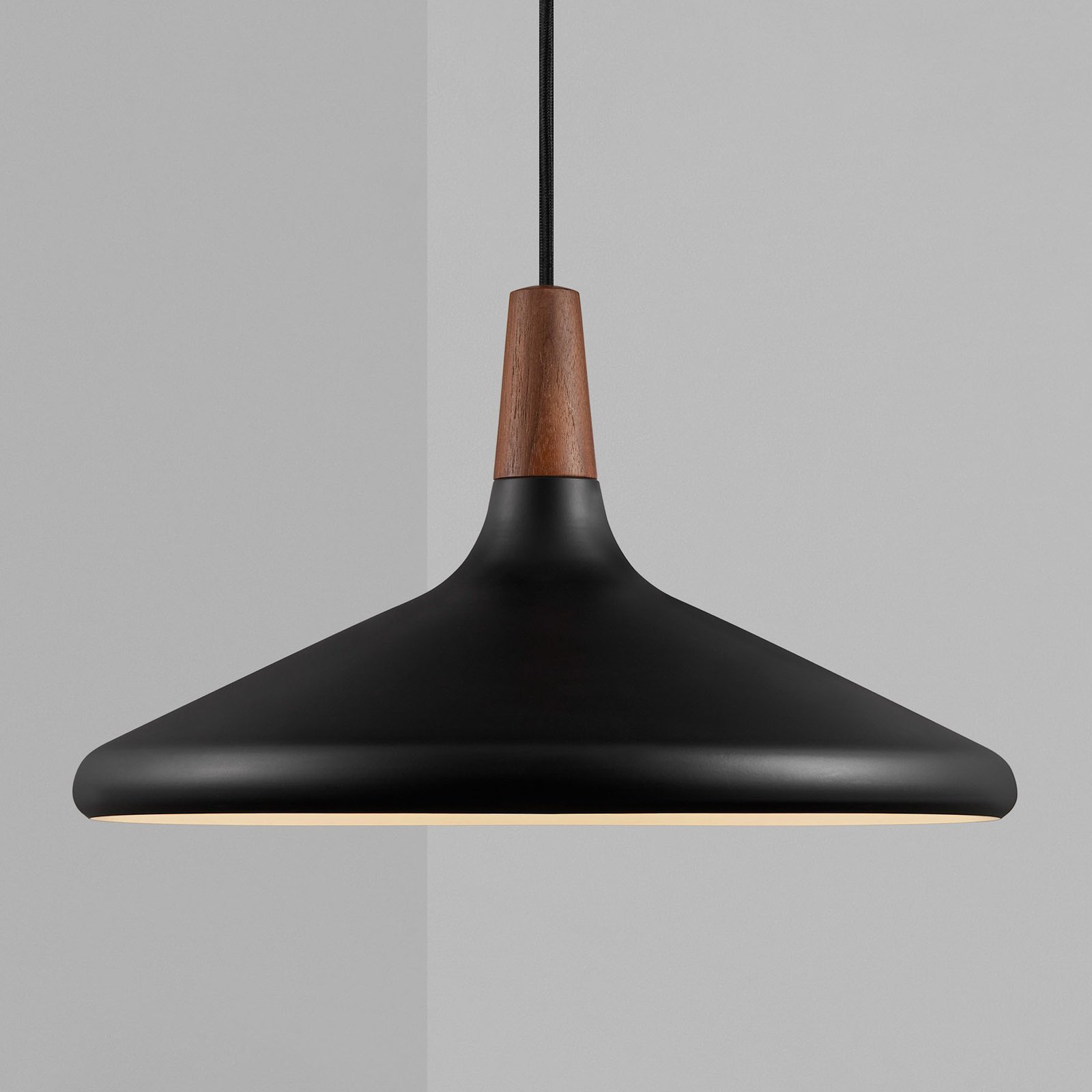 Závěsné svítidlo Nori Ø 39 cm, černé