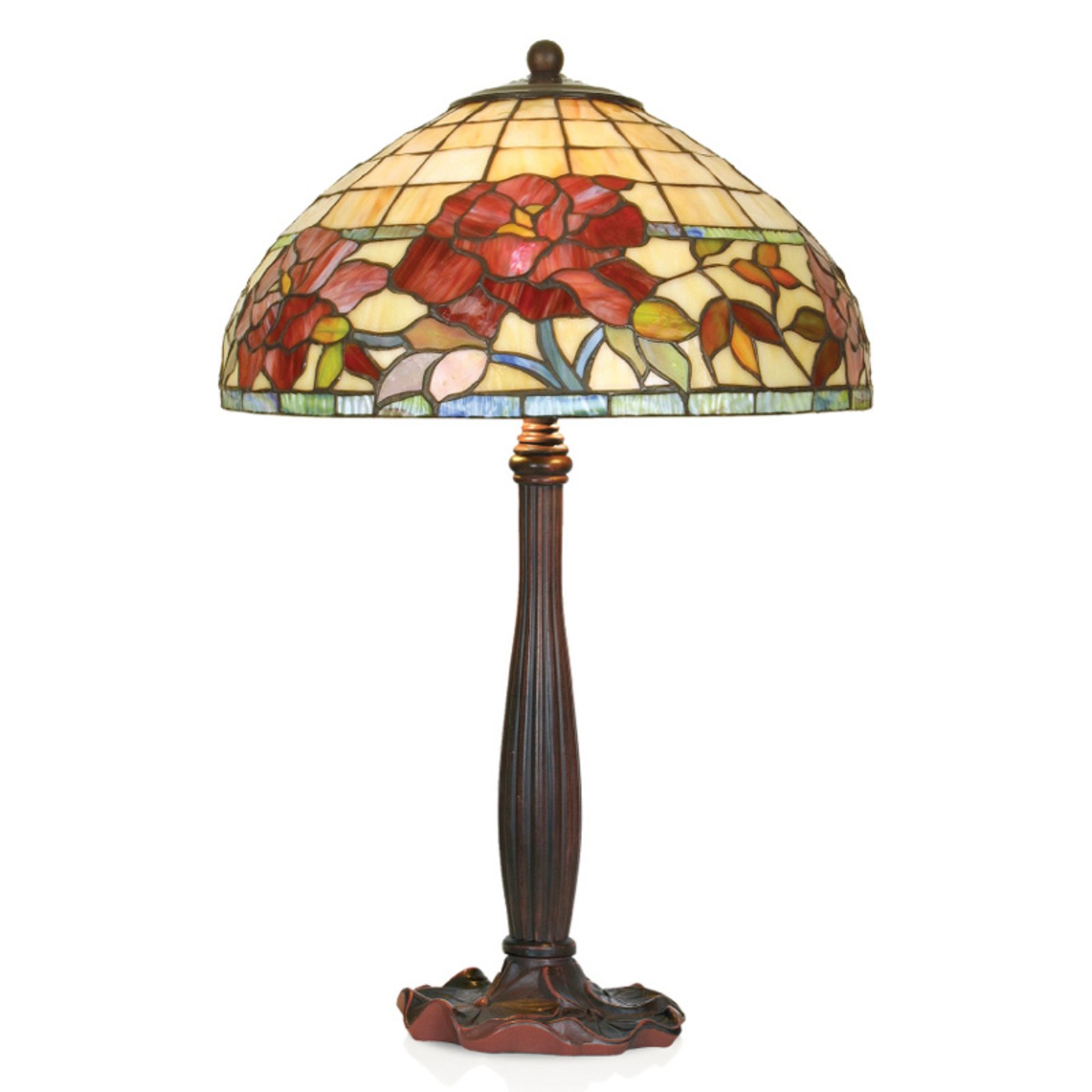 Ručno izrađena stolna lampa Esmee u Tiffany stilu