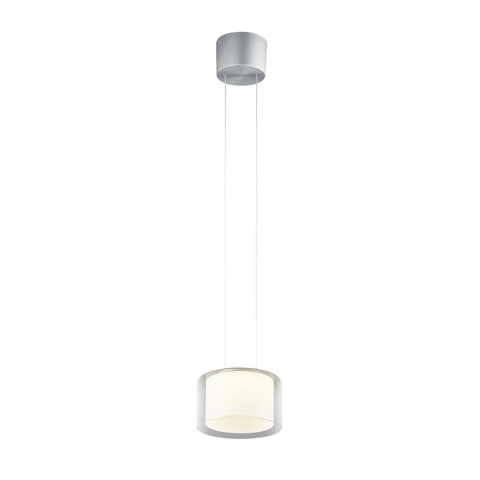 BANKAMP Grand Clear LED závesné svetlo, 1fl, Ø 20 cm