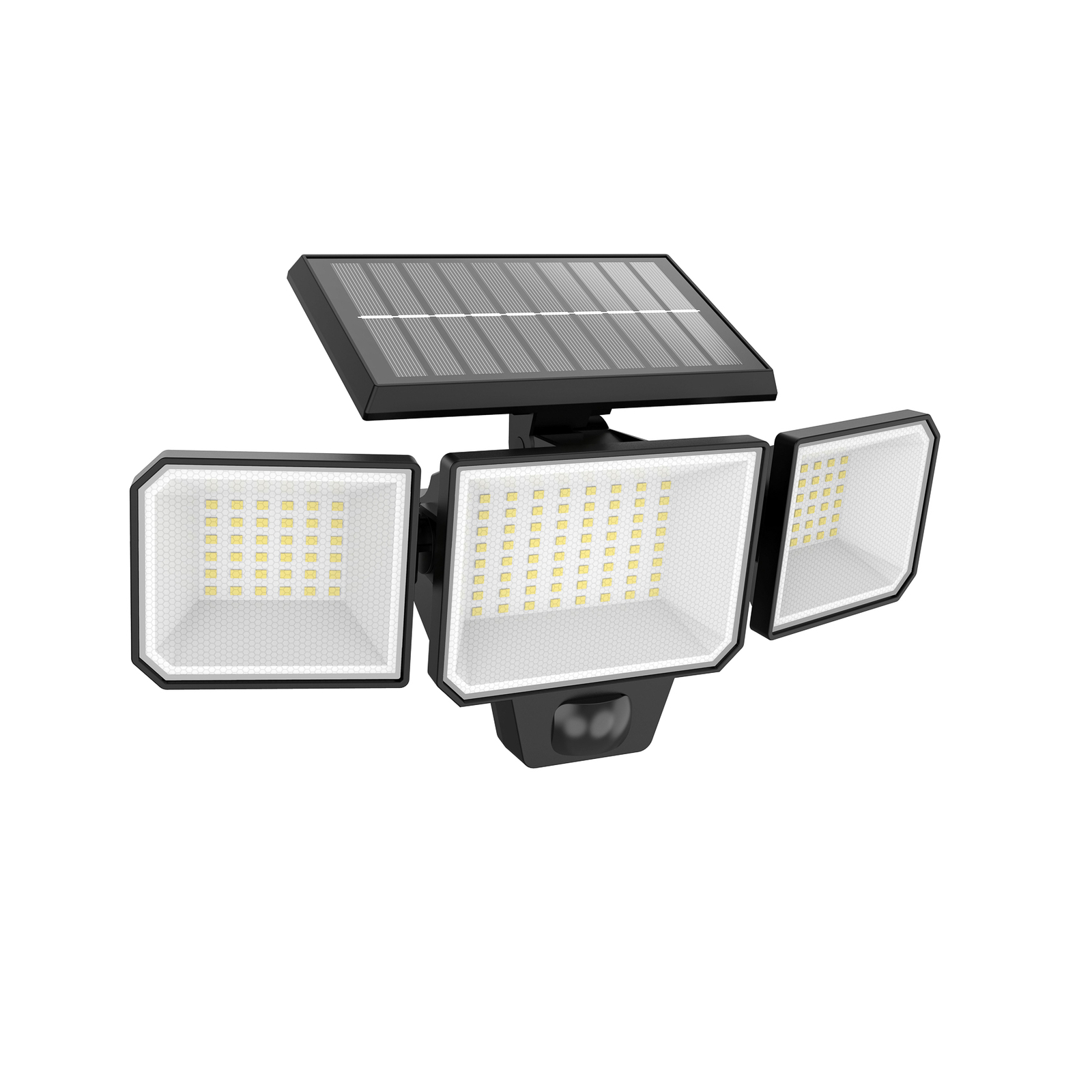 Philips LED solcellevegglampe Nysil, 3 lys, sensor