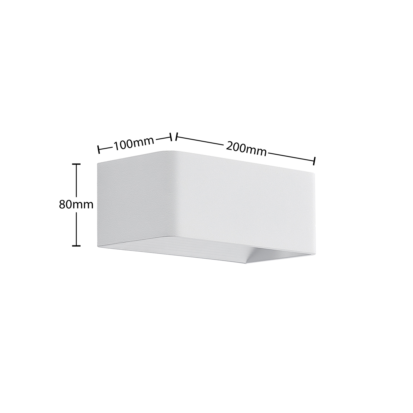 Arcchio Karam LED-Wandleuchte, 20 cm, weiß