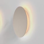 Escale LED wandlamp Blad, taupe, Ø 24 cm