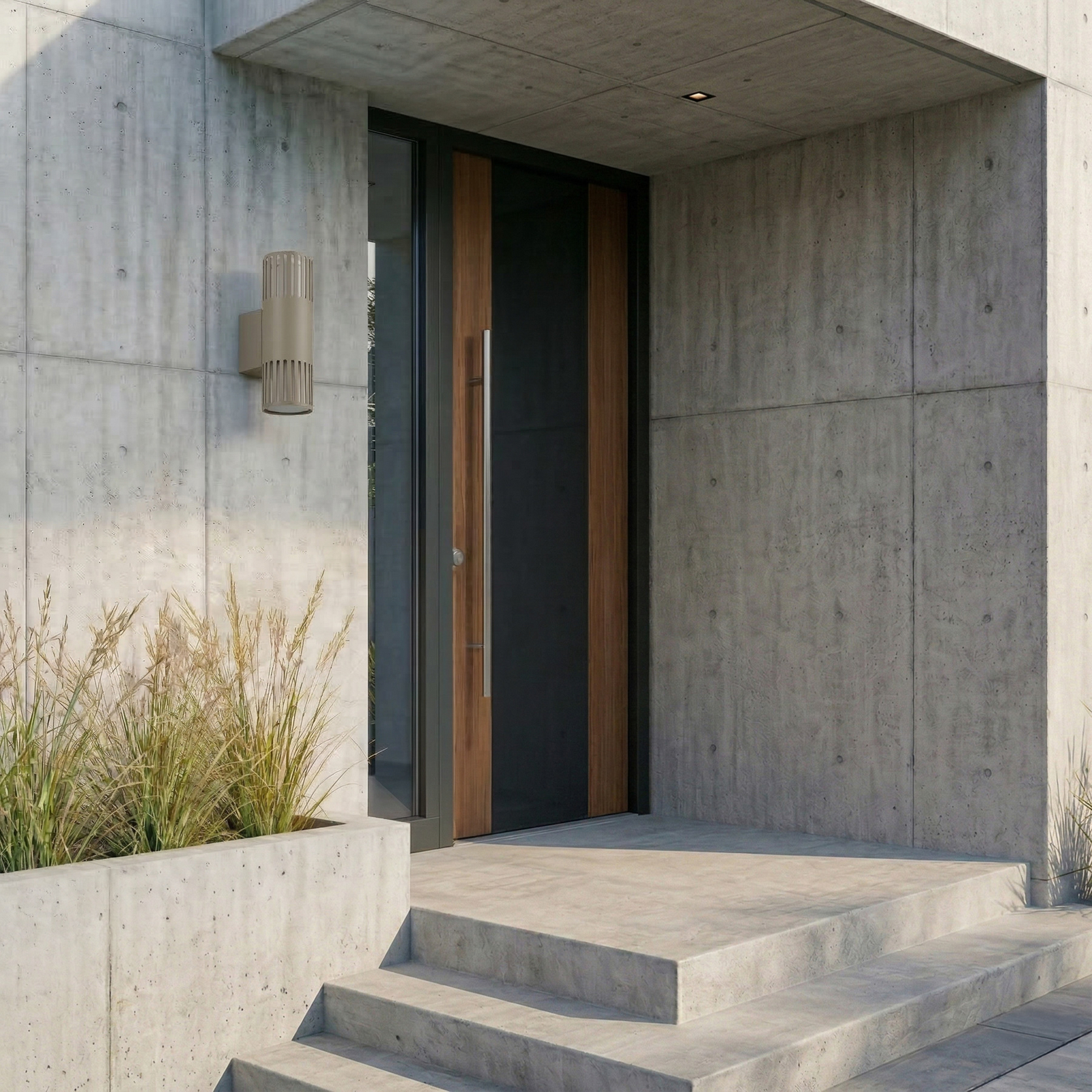 Lindby Външна стена Lurinda, 2-крилна, сива, Ø 10 cm, IP44