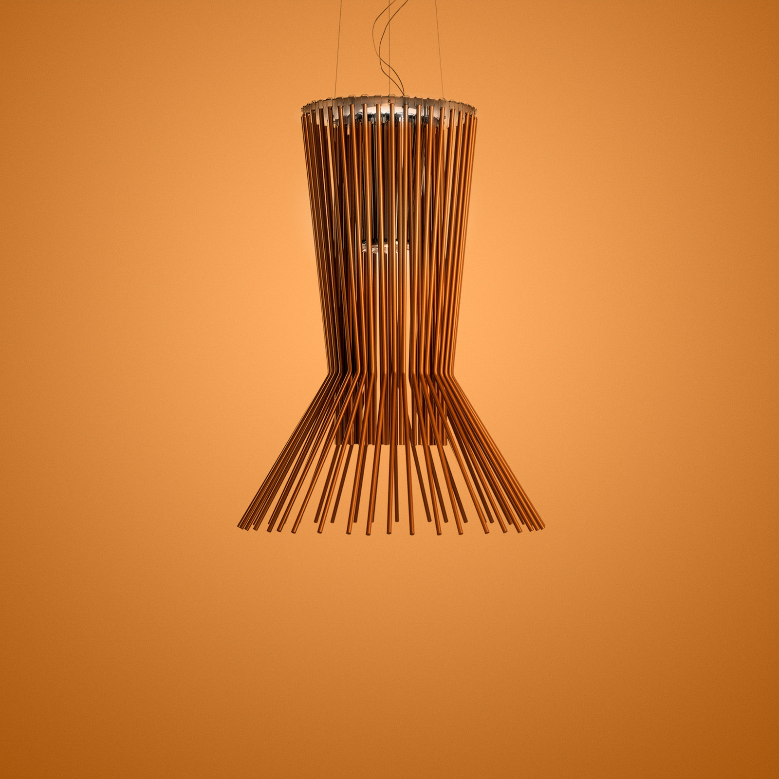 Foscarini Allegretto Vivace, lampa suspendată Allegretto Vivace, cupru