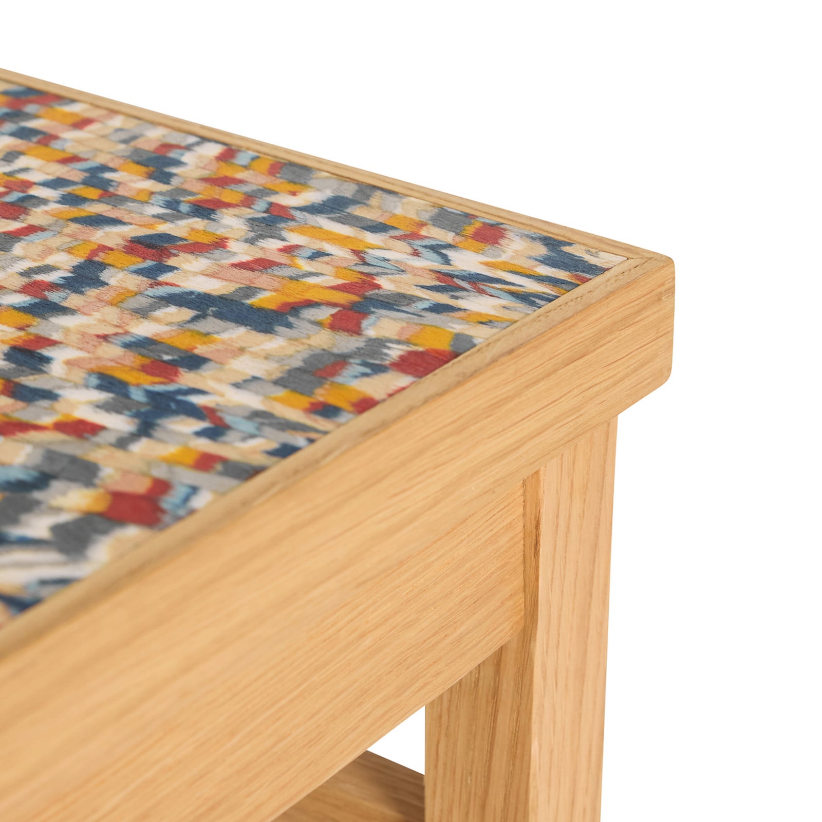 Tavolino Confetti color naturale/colorato, altezza 38 cm - Hübsch