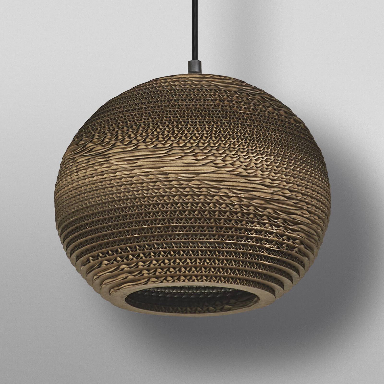 Żyrandol OSRAM BALL, brązowa, Ø 26 cm, tektura falista, E27