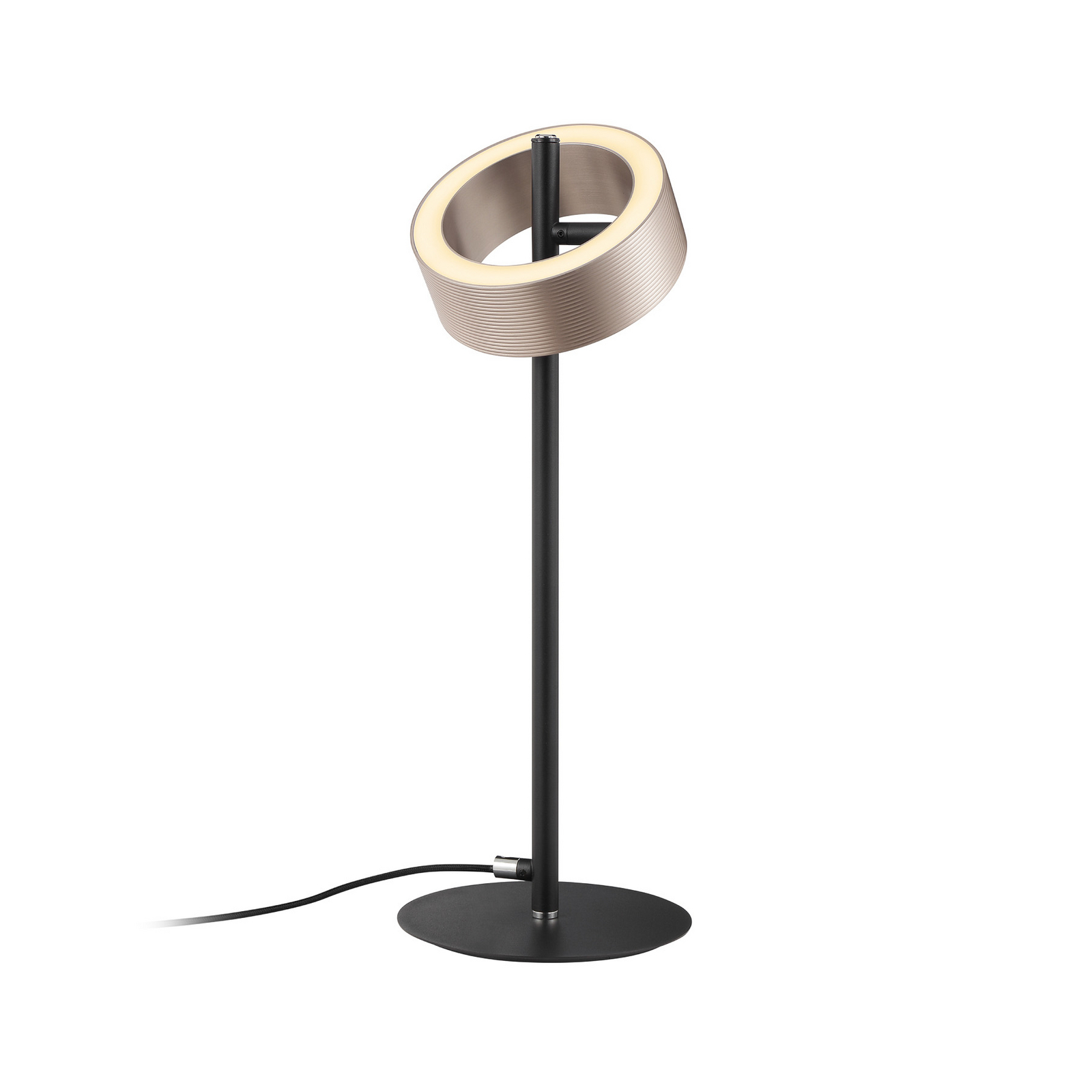 LED-Tischleuchte Axion, schwarz/braun, Höhe 45 cm, CCT LED-Tischleuchte Axion, schwarz/braun, Höhe 45 cm, CCT