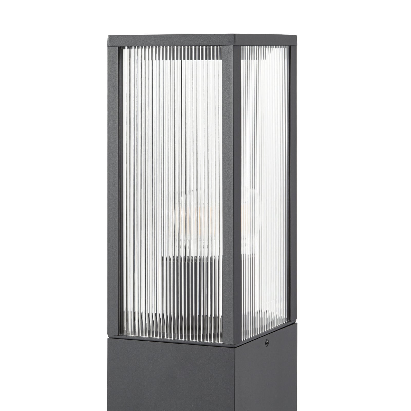 Peldar stazna svjetiljka, 80 cm, antracit/rebrasta - Lindby