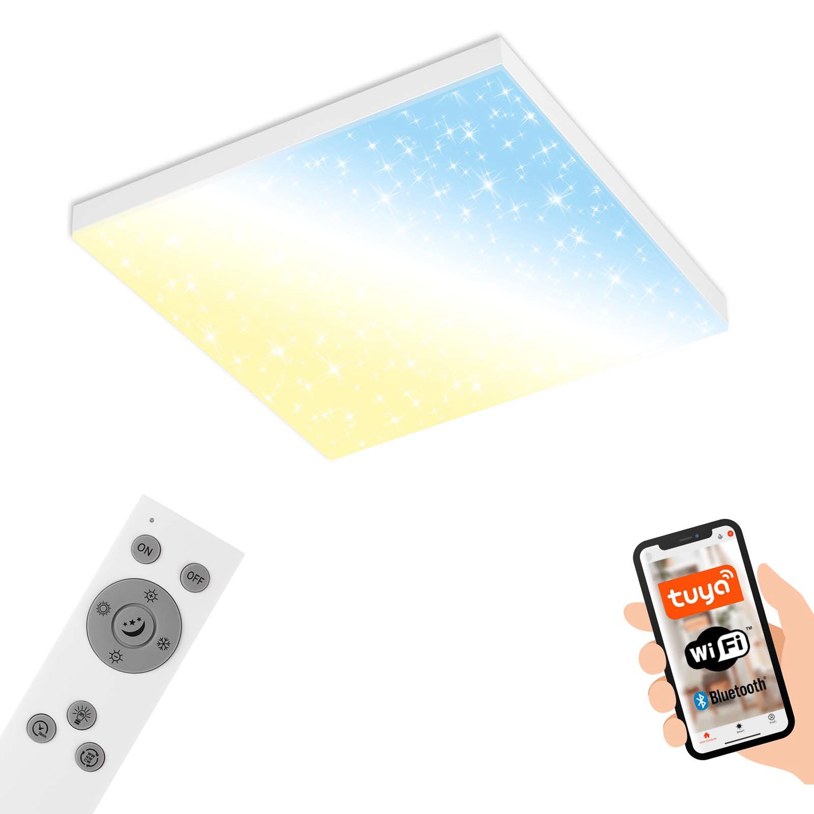 LED-panel uden ramme SL WiFi Bluetooth 45x45cm