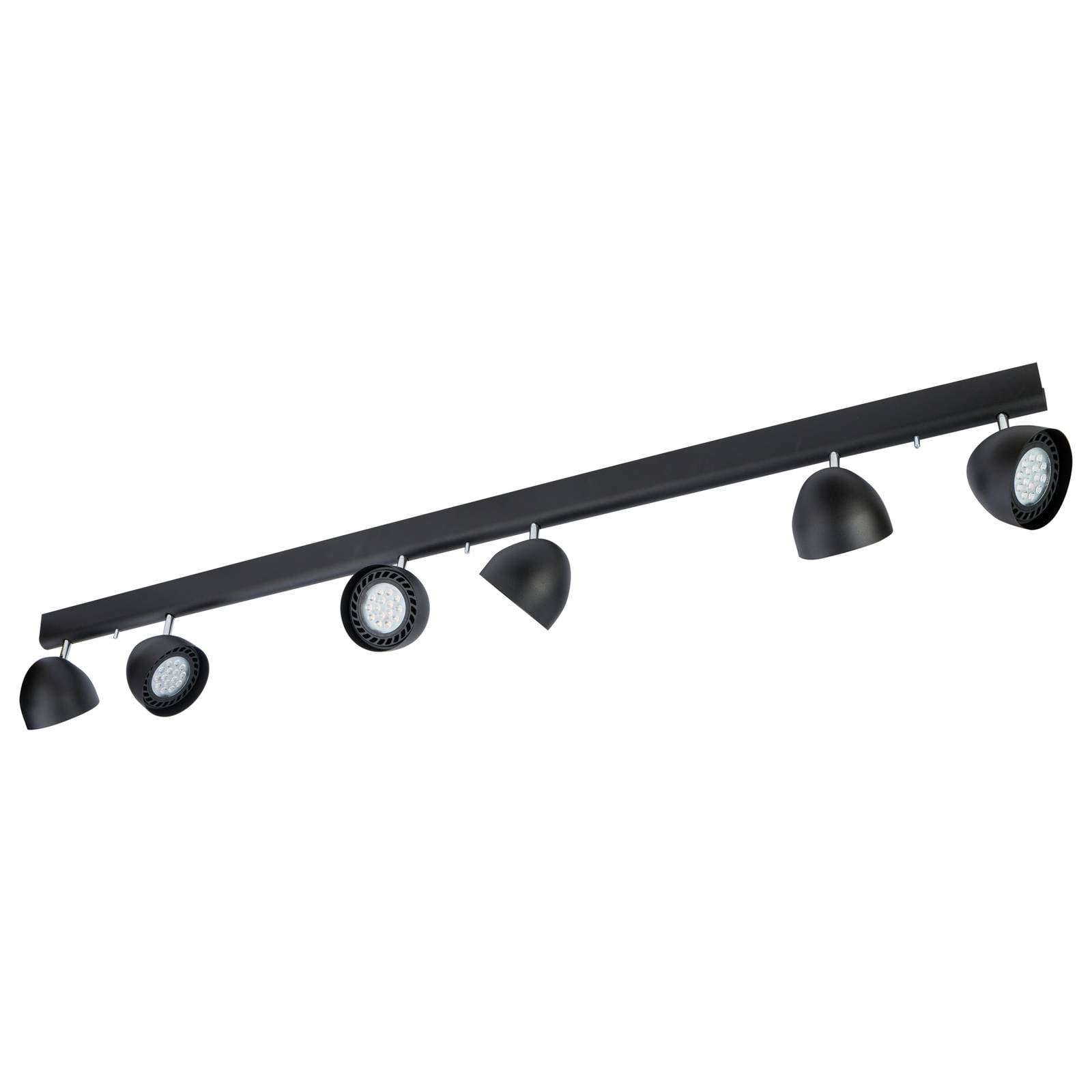 Takspotlight Vespa VI, svart, 6 lampor