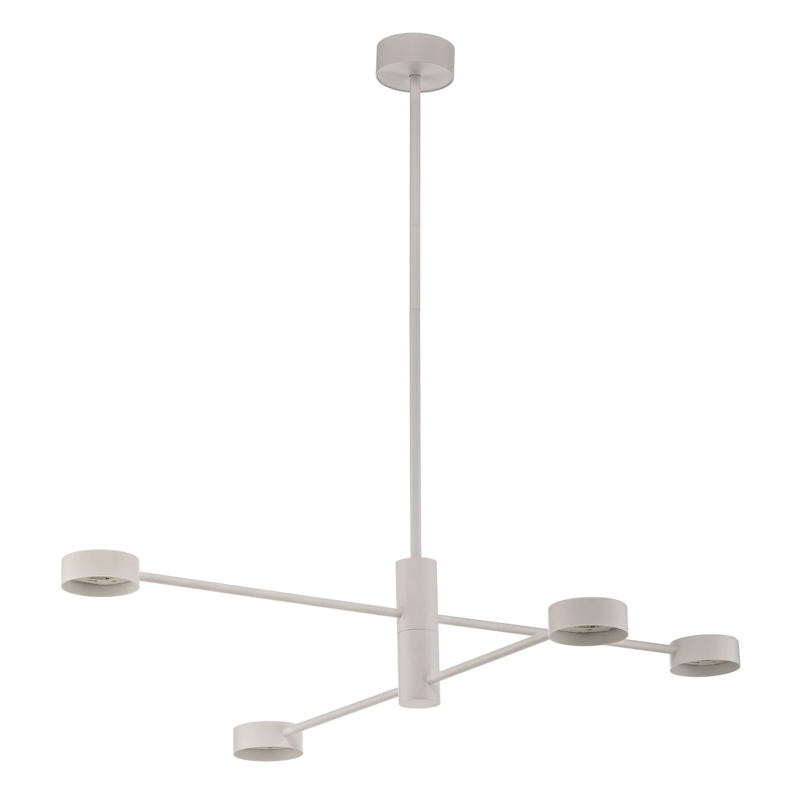 Plafonnier Orbit IV, blanc, à 4 lampes