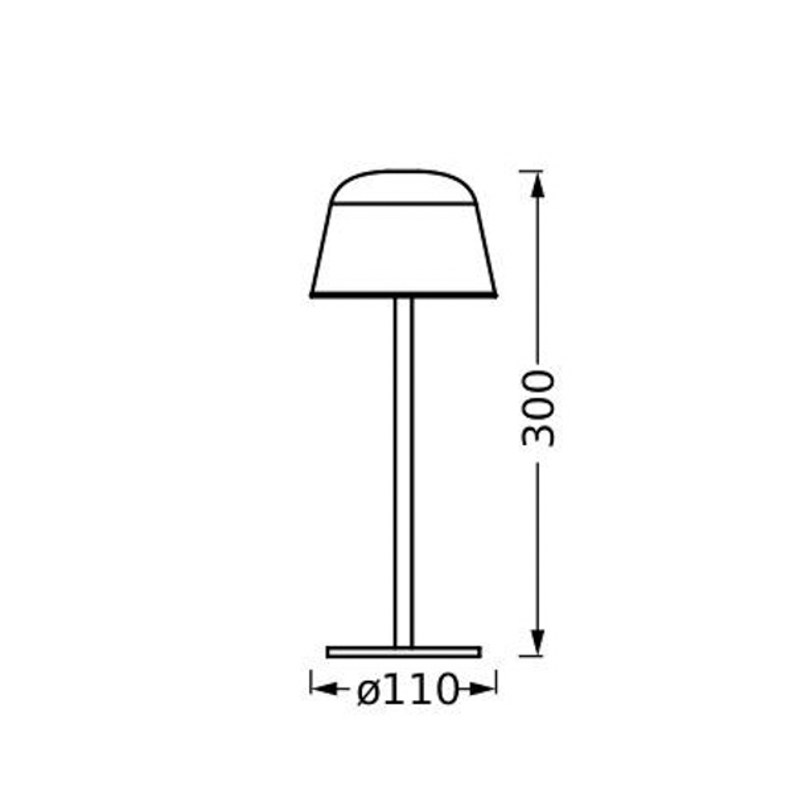 LEDVANCE LED stolna lampa na baterije Style Stan, CCT, tamno siva