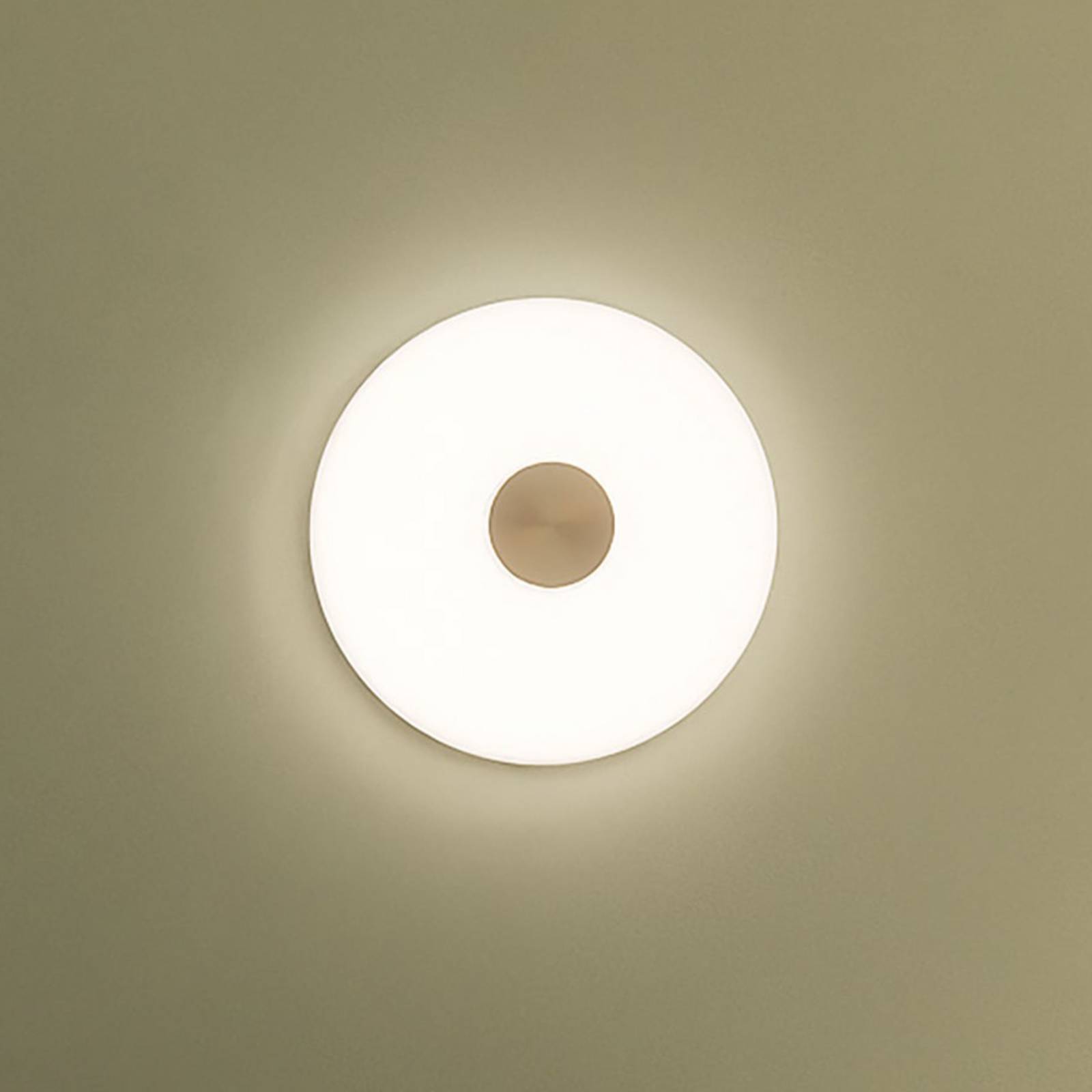 Northern LED-Wandleuchte Glint, Ø 36 cm, Glas, opalweiß günstig online kaufen