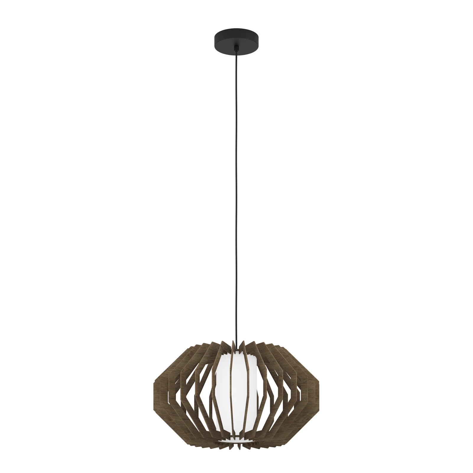 Suspension Rusticaria avec barres en bois