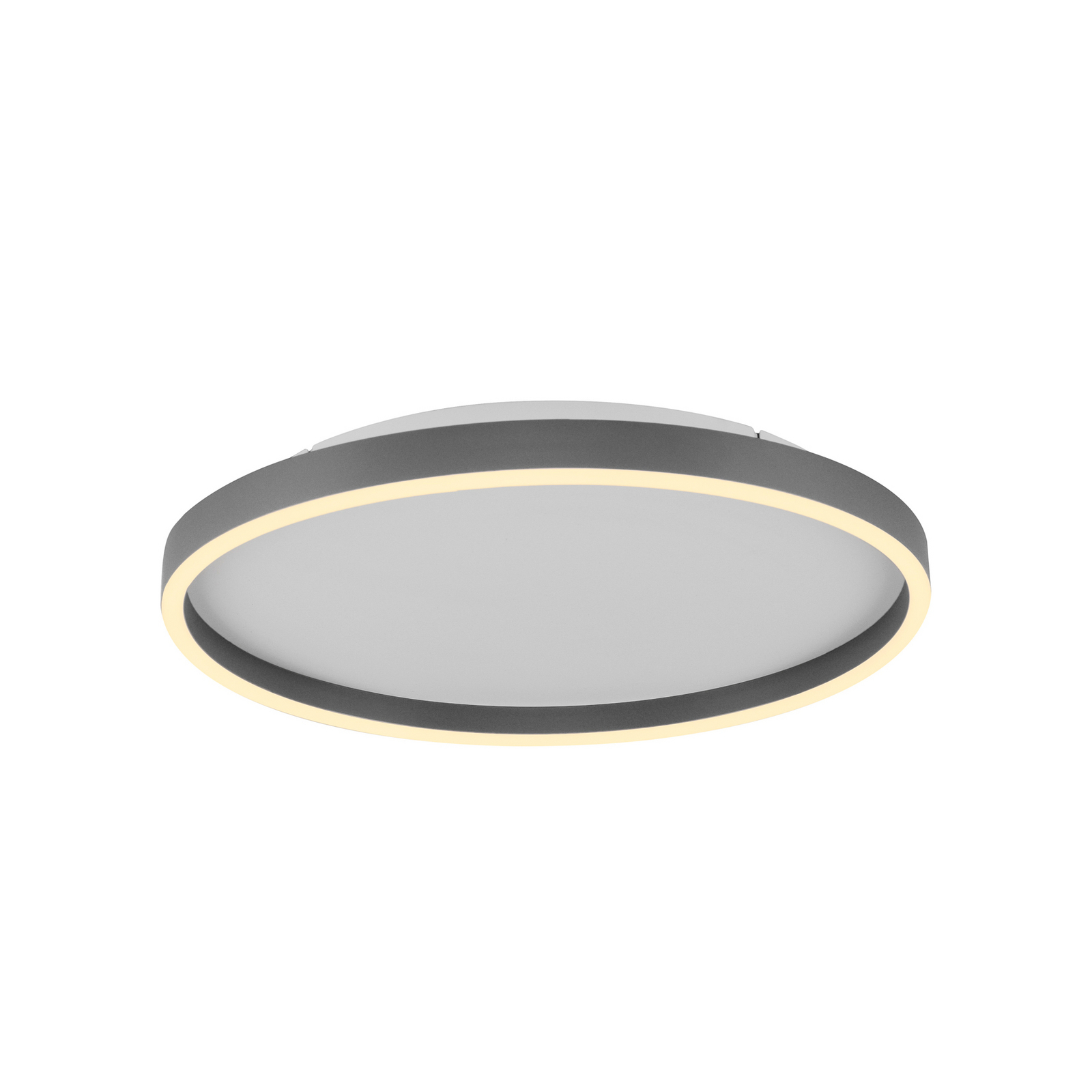 Madlen LED ceiling lamp, black, Ø 40 cm, aluminium, 3,000 K, dimmable