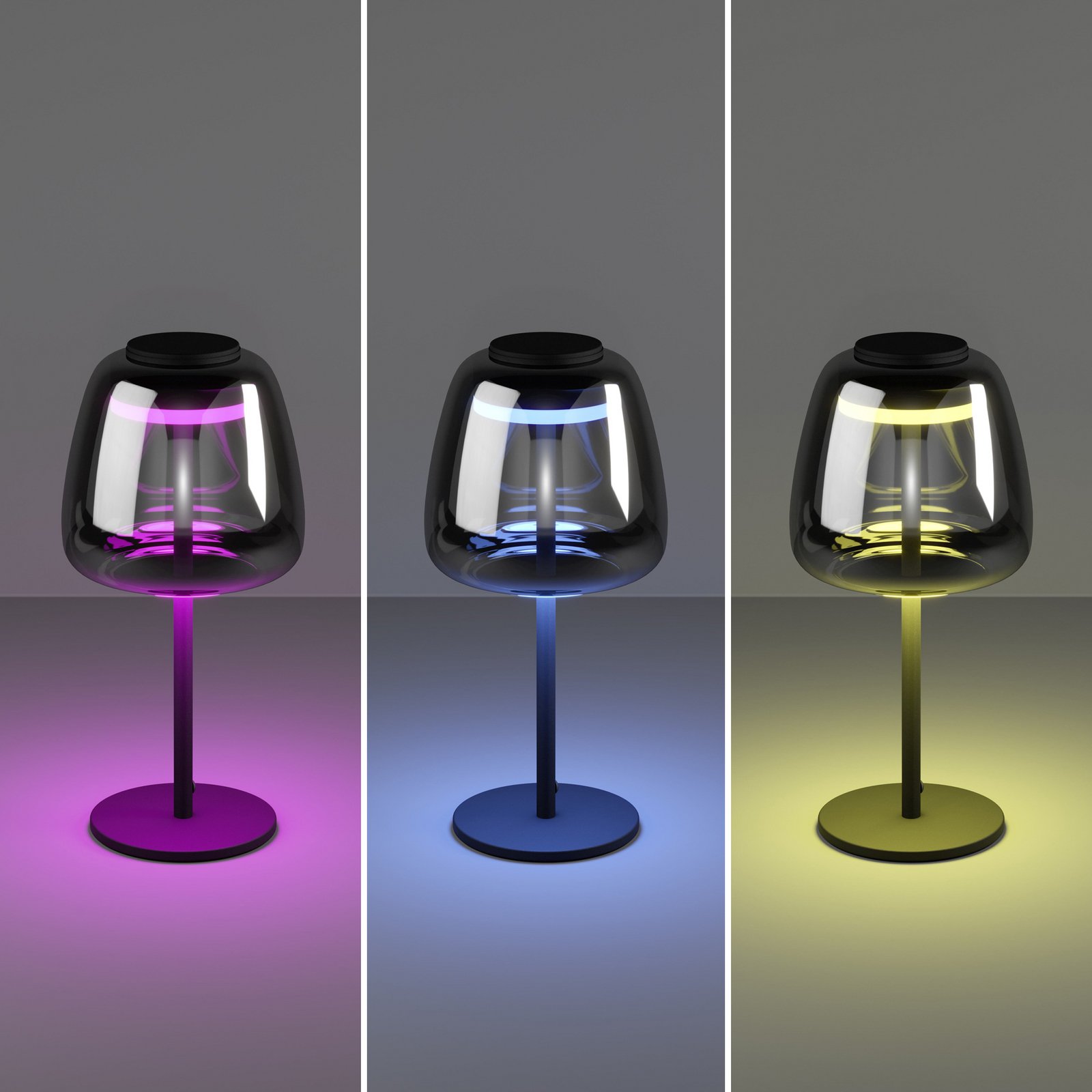 EGLO connect LED-bordlampe Alfero-Z, RGB, CCT, sort