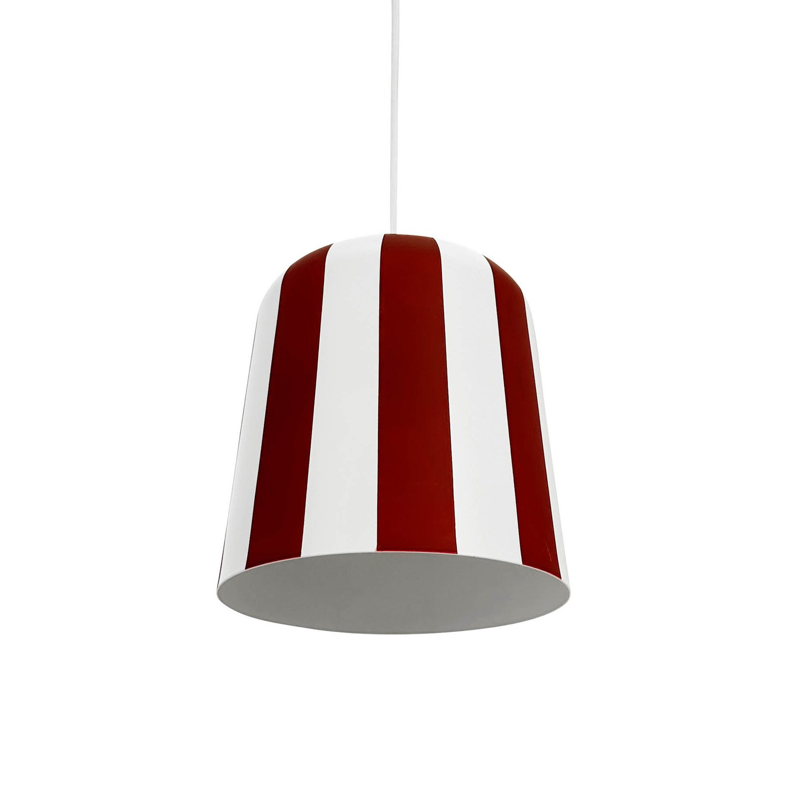 Lampa wisząca Dyberg Larsen Gry, ciemnoczerwony/biały, Ø 20 cm