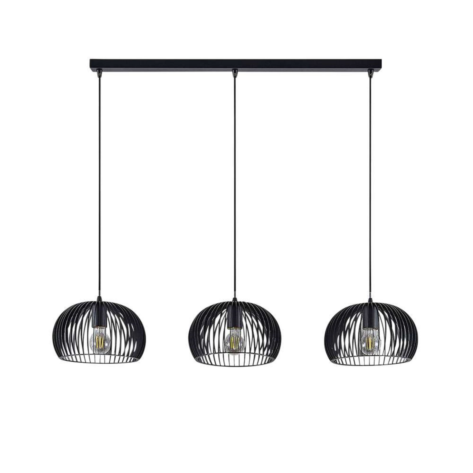 Jusra 3 Taklampa Black - Lindby