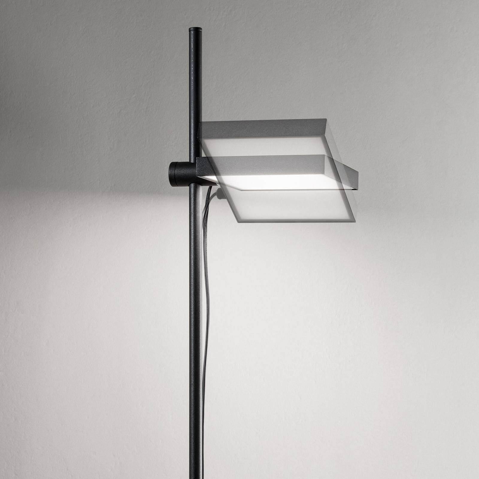 Ideal Lux lampa stojąca LED Lift, czarny, metal, wysokość 180 cm