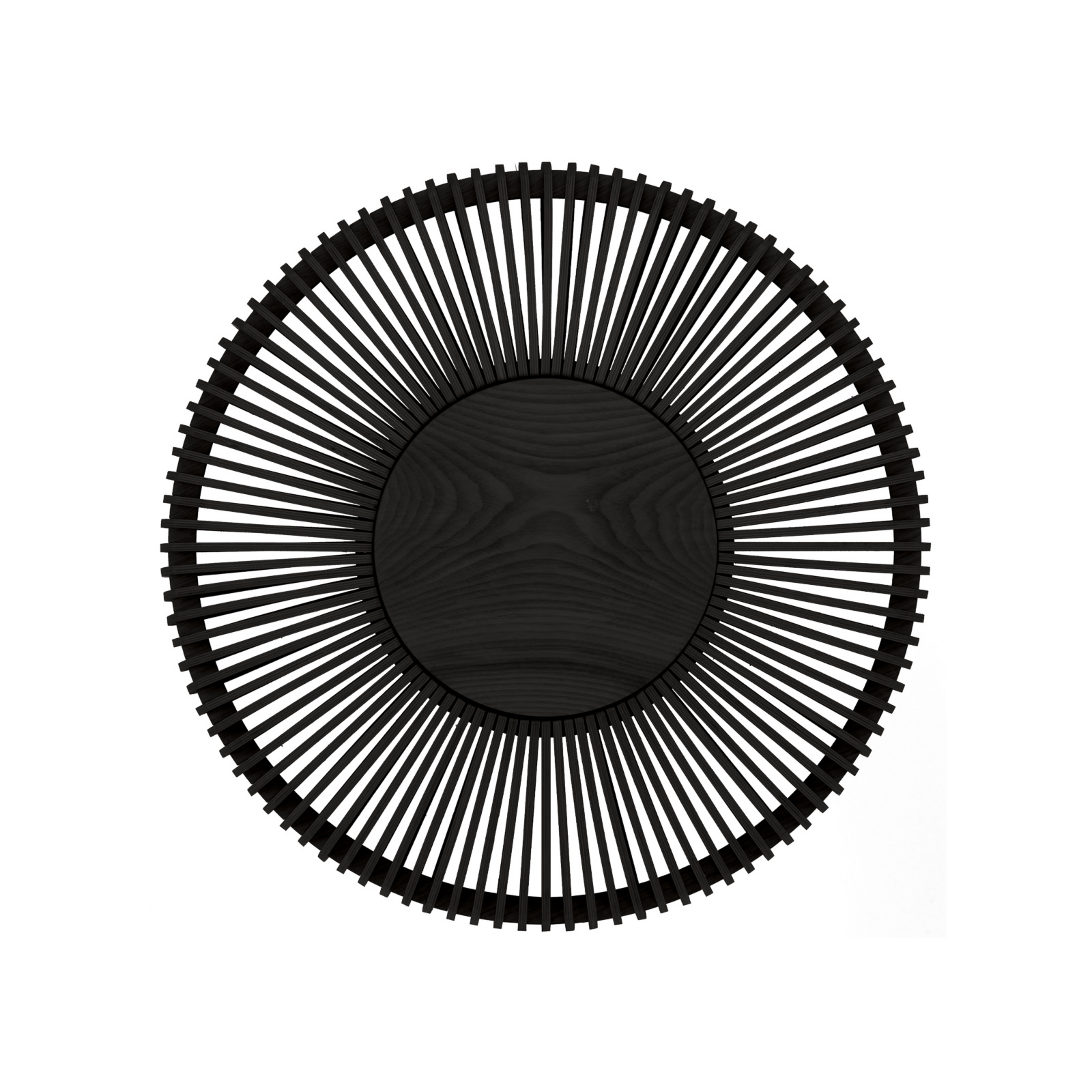 Clava Up Wood Applique Murale/Plafonnier Large Black Oak - UMAGE