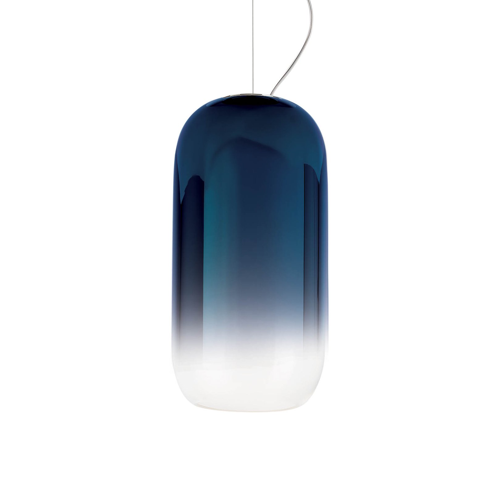 Artemide Gople hanglamp, blauw/zwart