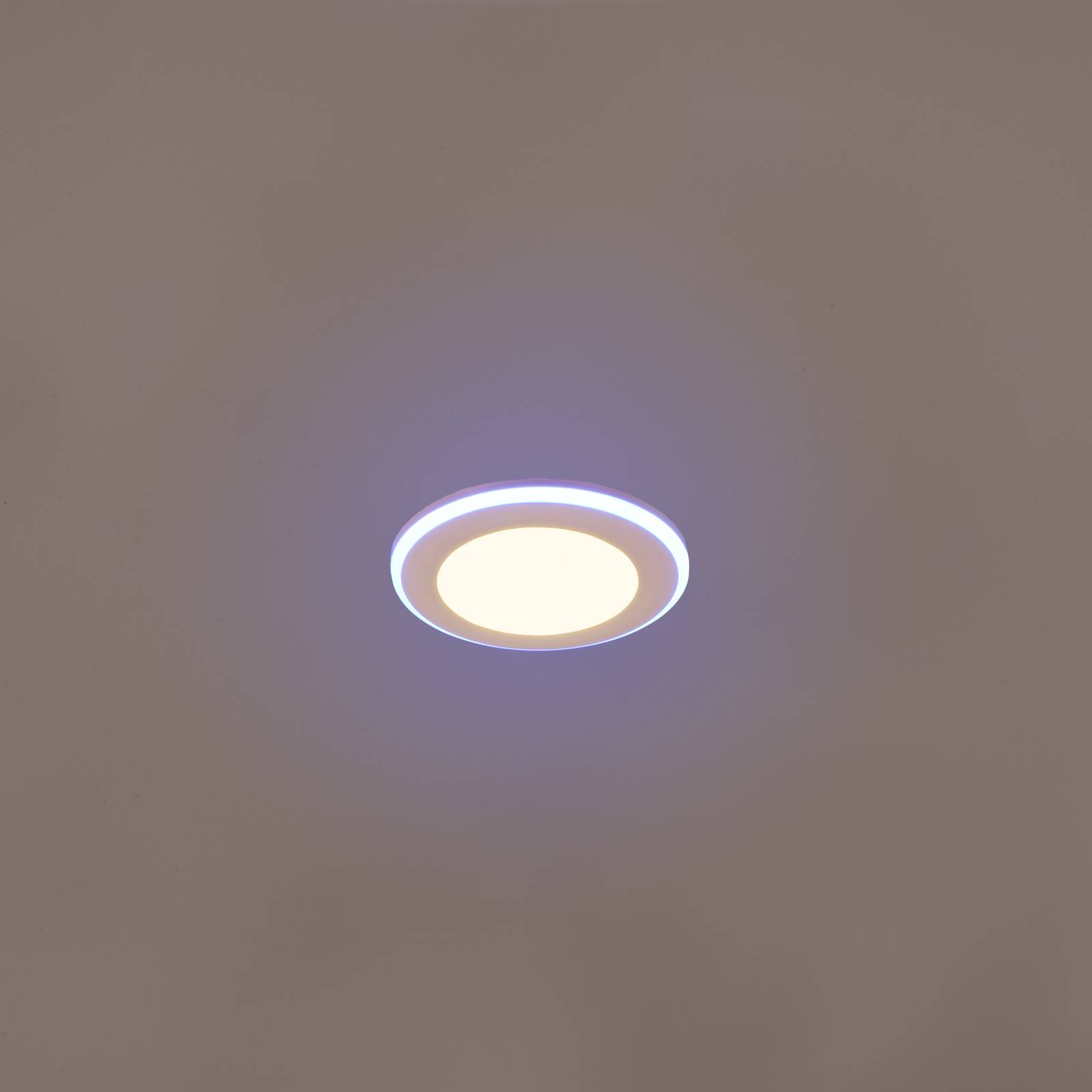 LED-downlight Argus RGBW fjernkontroll Ø8cm hvit