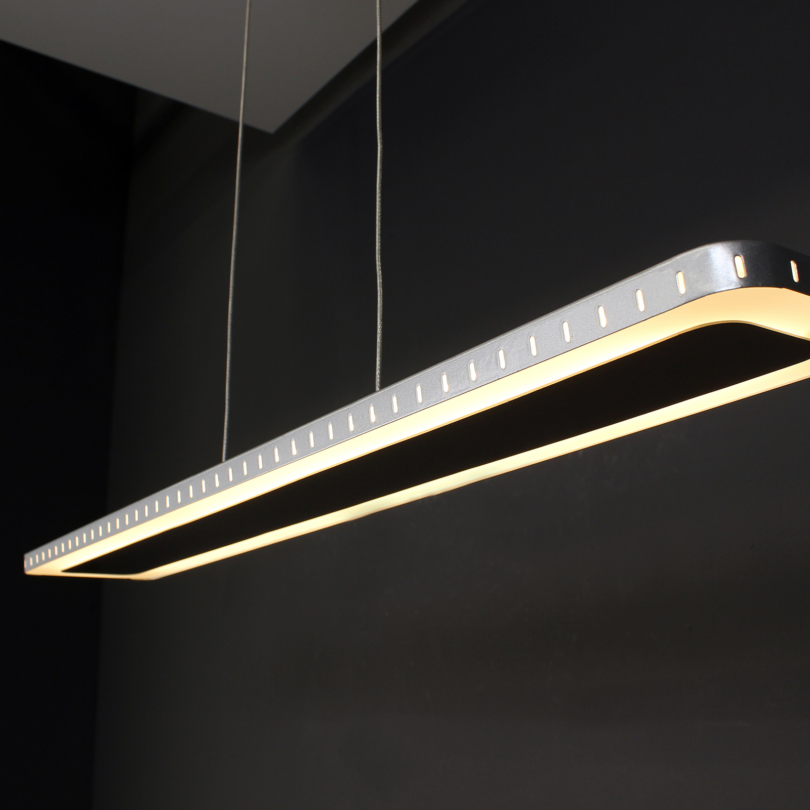 Suspension LED Solaris 3-step-dim 70 cm argentée