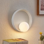 Lucande Andelina wall light round white