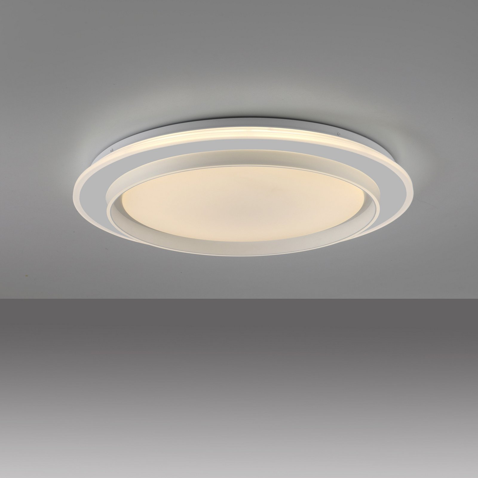 JUST LIGHT. LED plafondlamp Lago Ø 49,3 cm CCT Afstandsbediening
