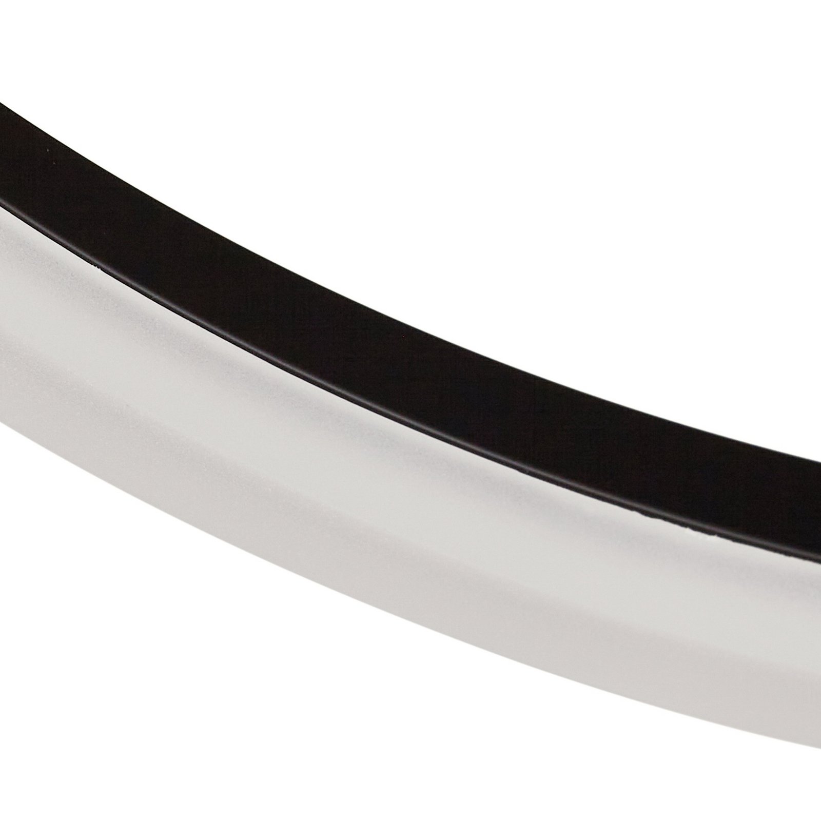 Lucande LED stropní svítidlo Orven, černé, Ø 50 cm, stmívatelné