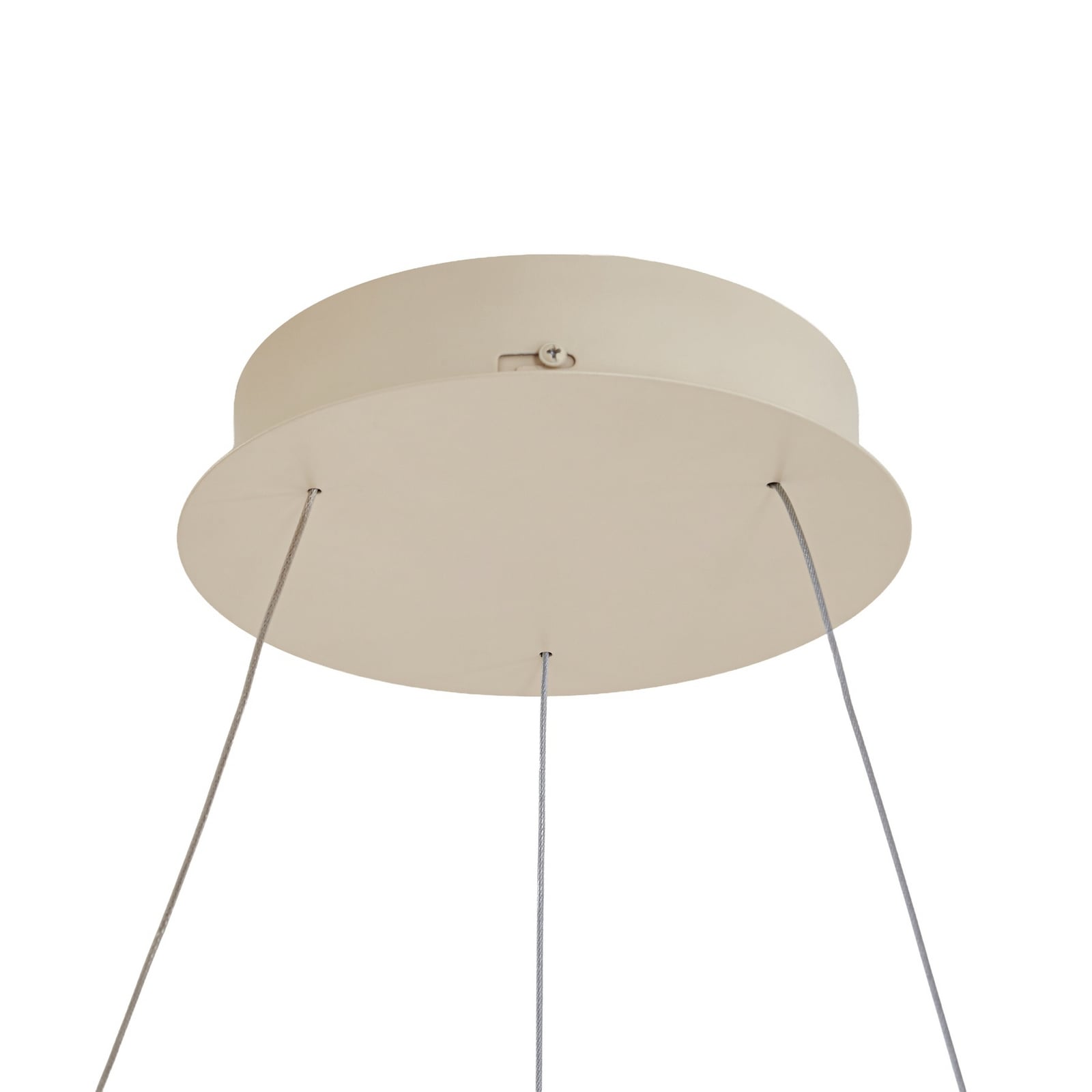 Albiona LED-riippuvalaisin, beige, 1 rengas, halkaisija 60 cm – Arcchio Albiona LED-riippuvalaisin, beige, 1 rengas, halkaisija 60 cm – Arcchio