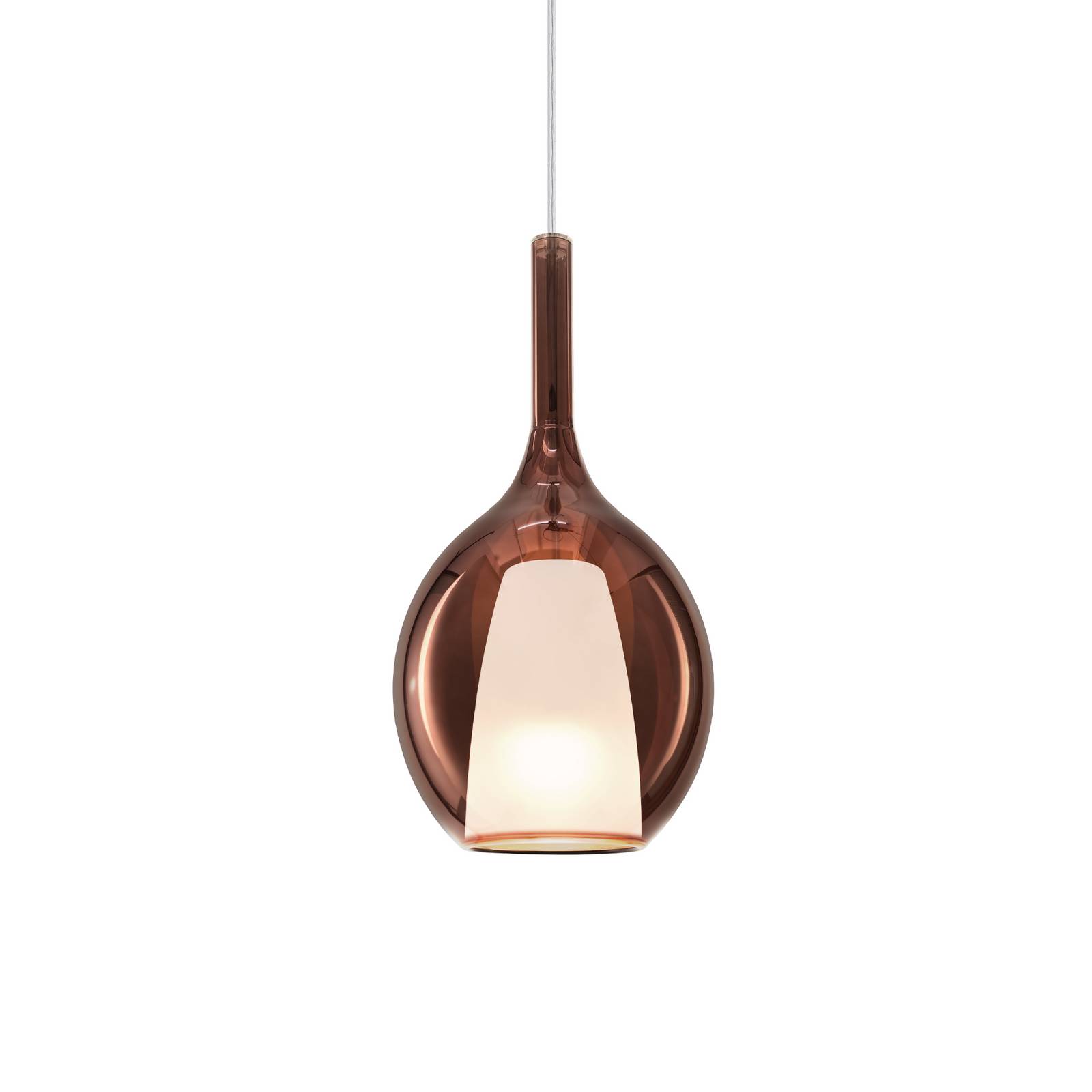 Ideal Lux Pendellampe Kalique 2, kupferfarben, Ø 18 cm günstig online kaufen