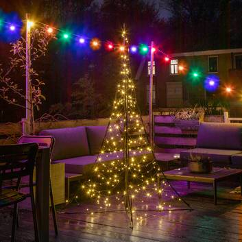 Fairybell árbol Navidad mástil 240 LED 200cm