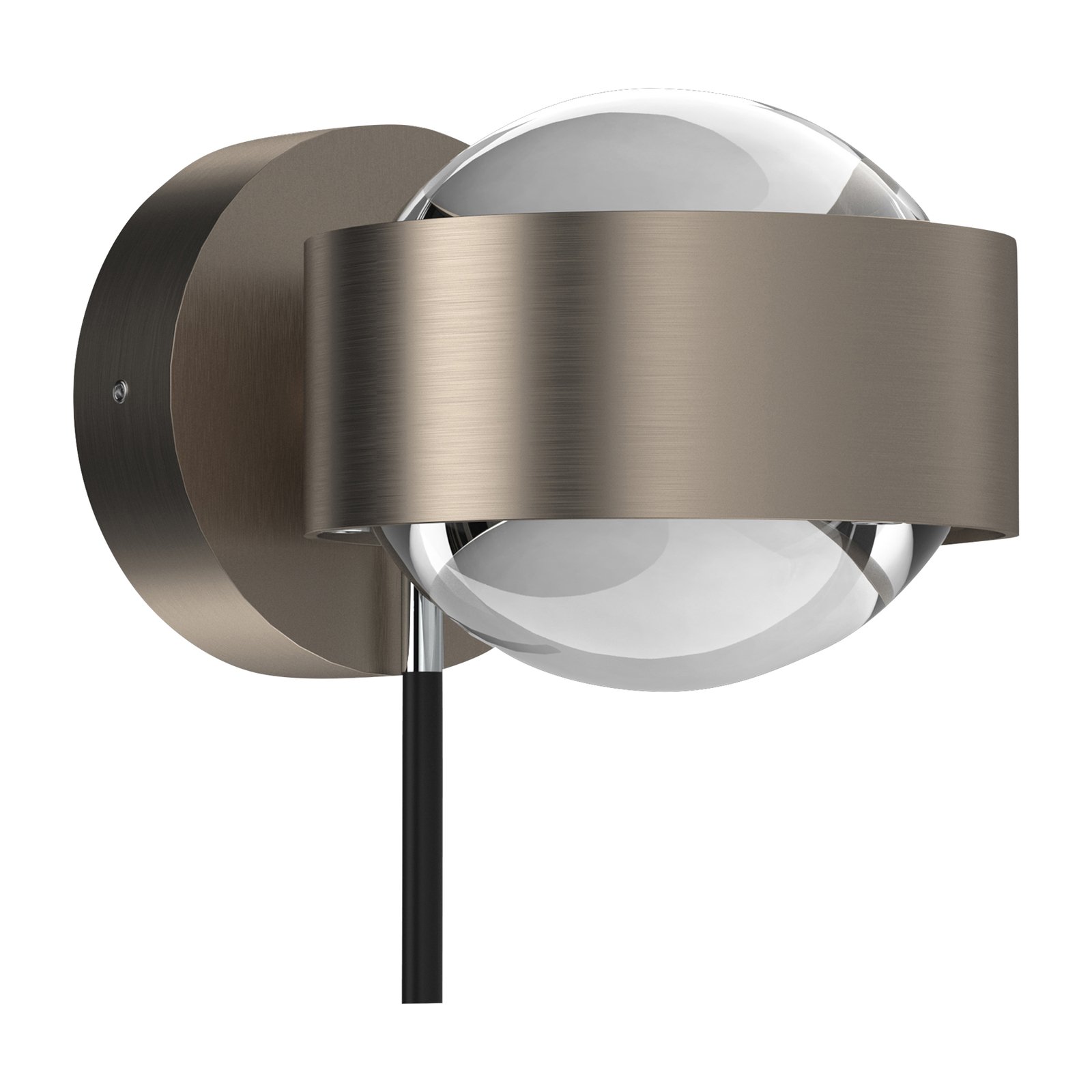 Puk Mini Wall+ LED wall lamp rotatable, clear lenses