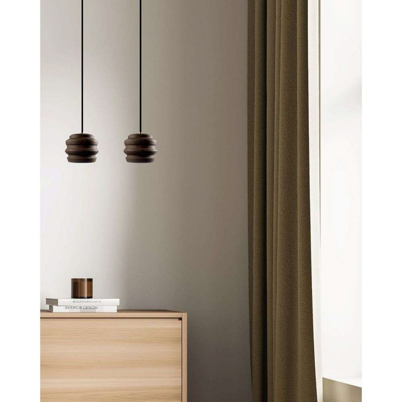 Peak Lustră Pendul Smoked Oak - CPH Lighting