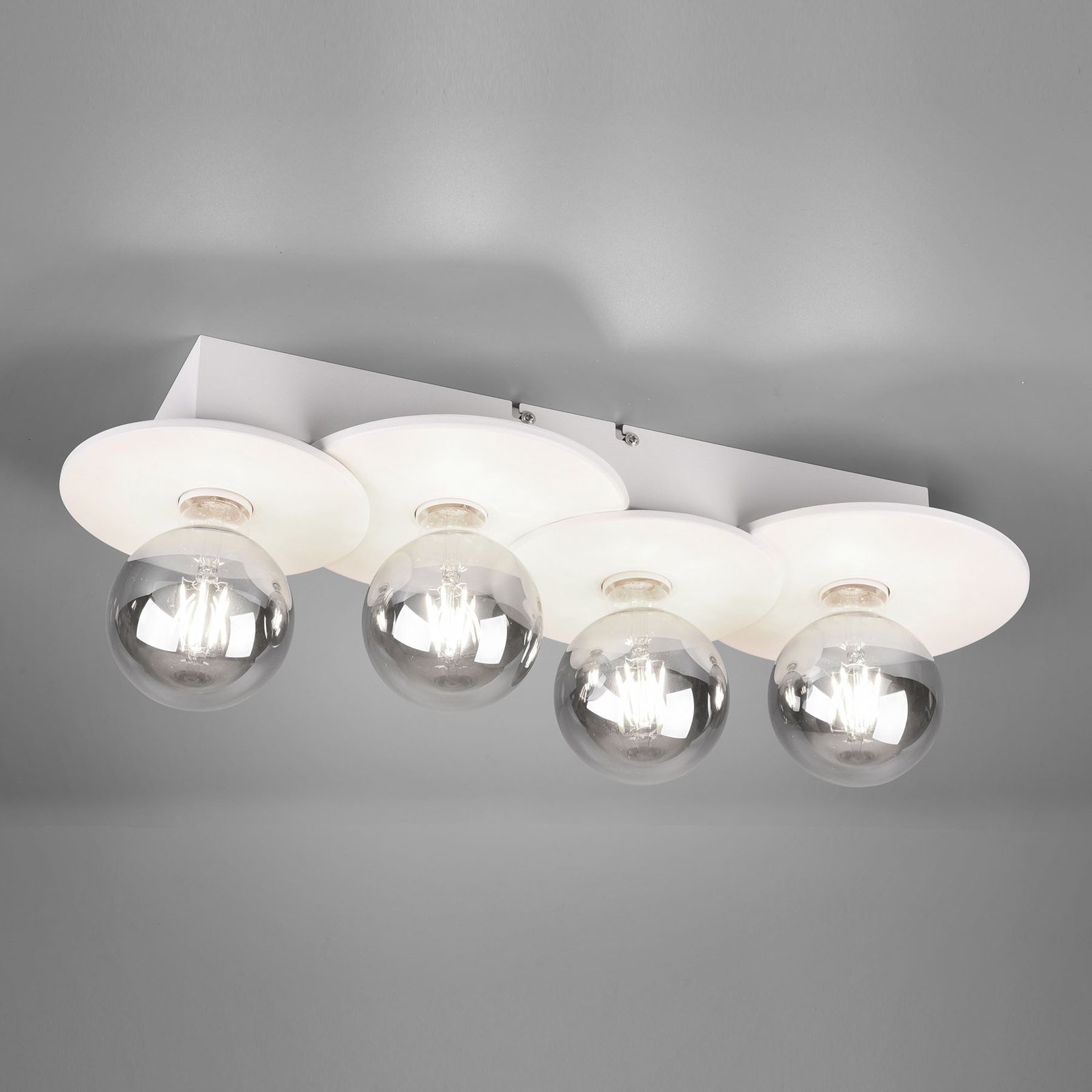 Plafondlamp Discus, 4-lamps, wit