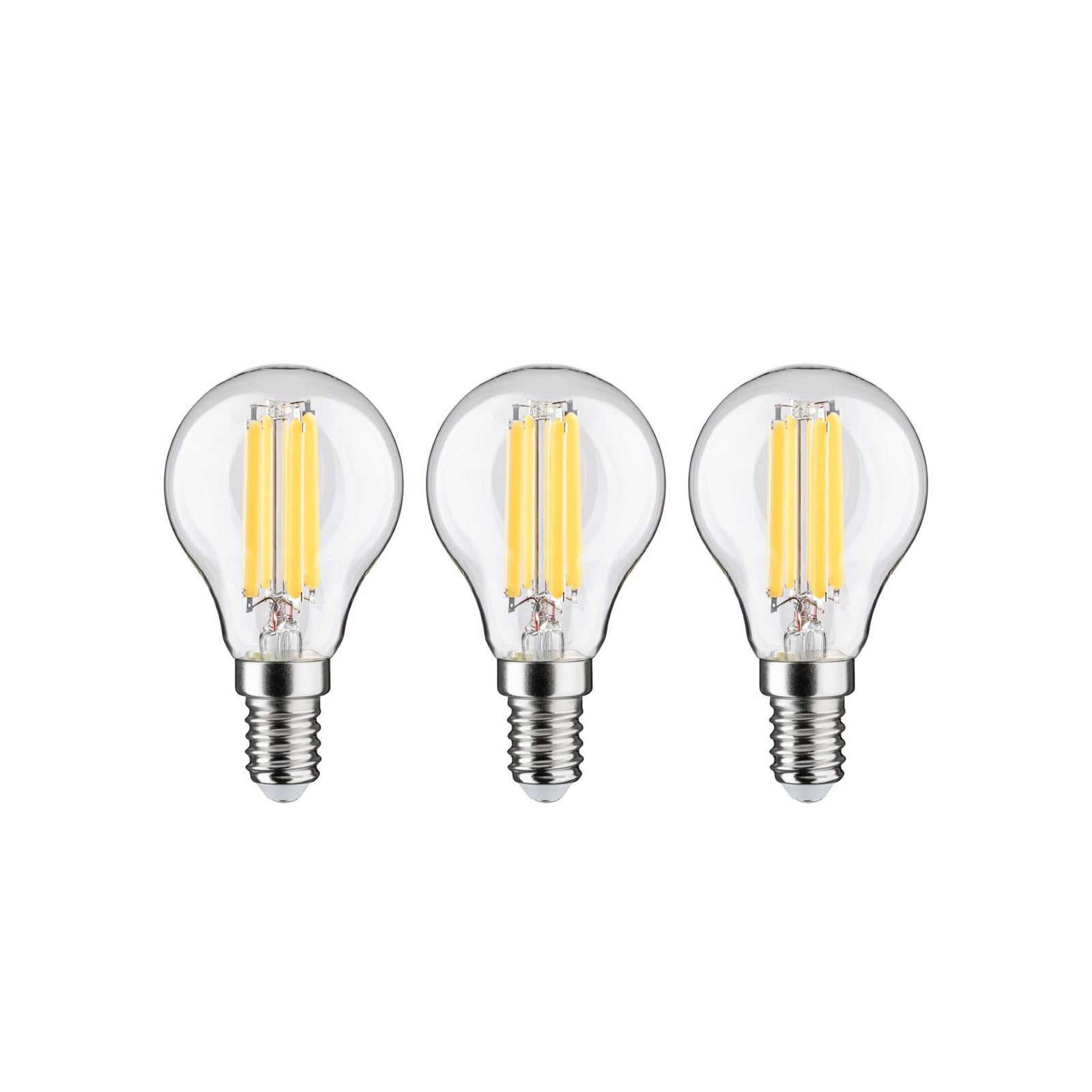 Paulmann Eco-Line LED Teardrop Bulbs E14, Set of 3, 2.5W, 3000K, 525lm