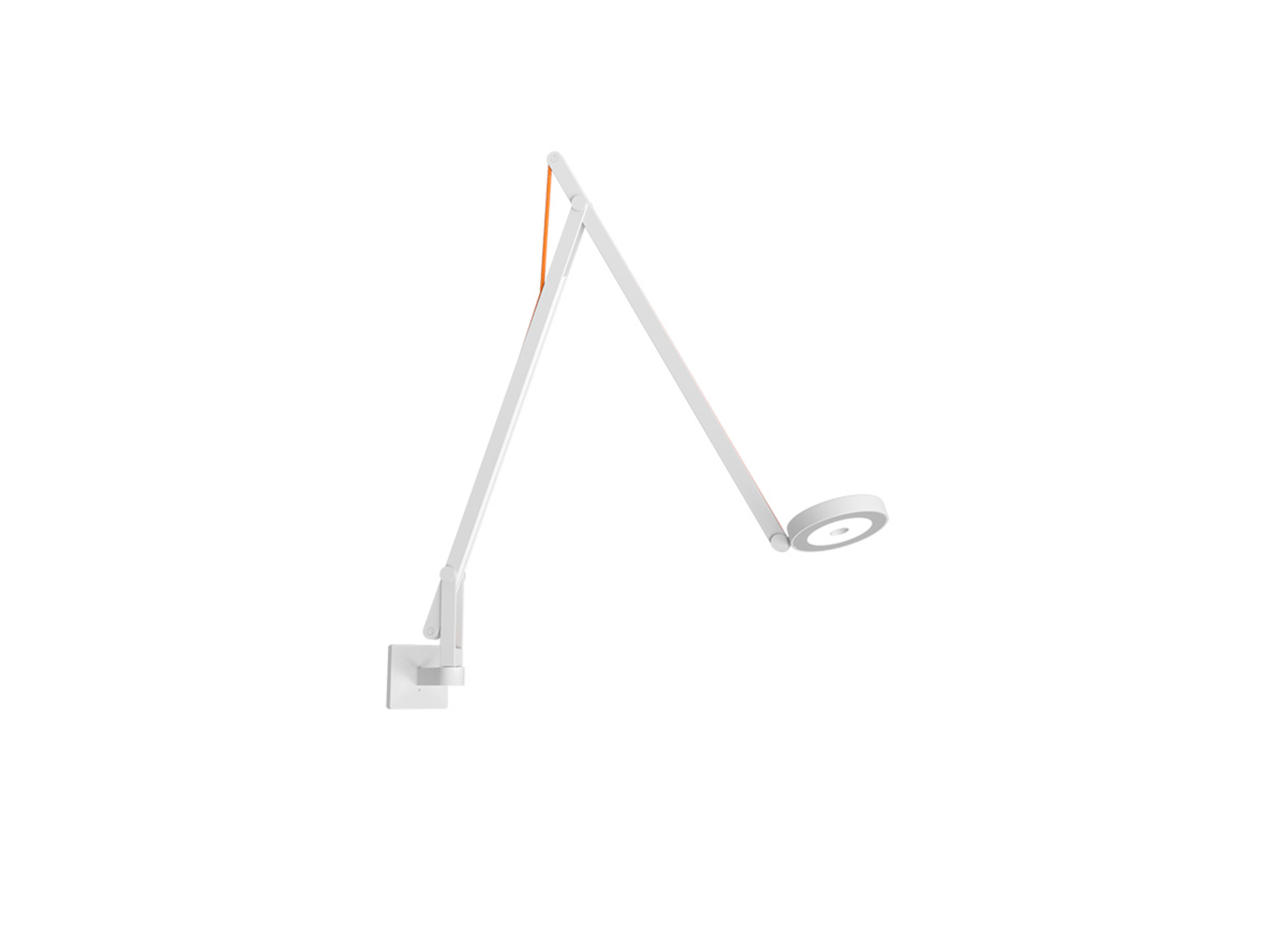 String W1 wandlamp TW Mat Wit/Oranje - Rotaliana