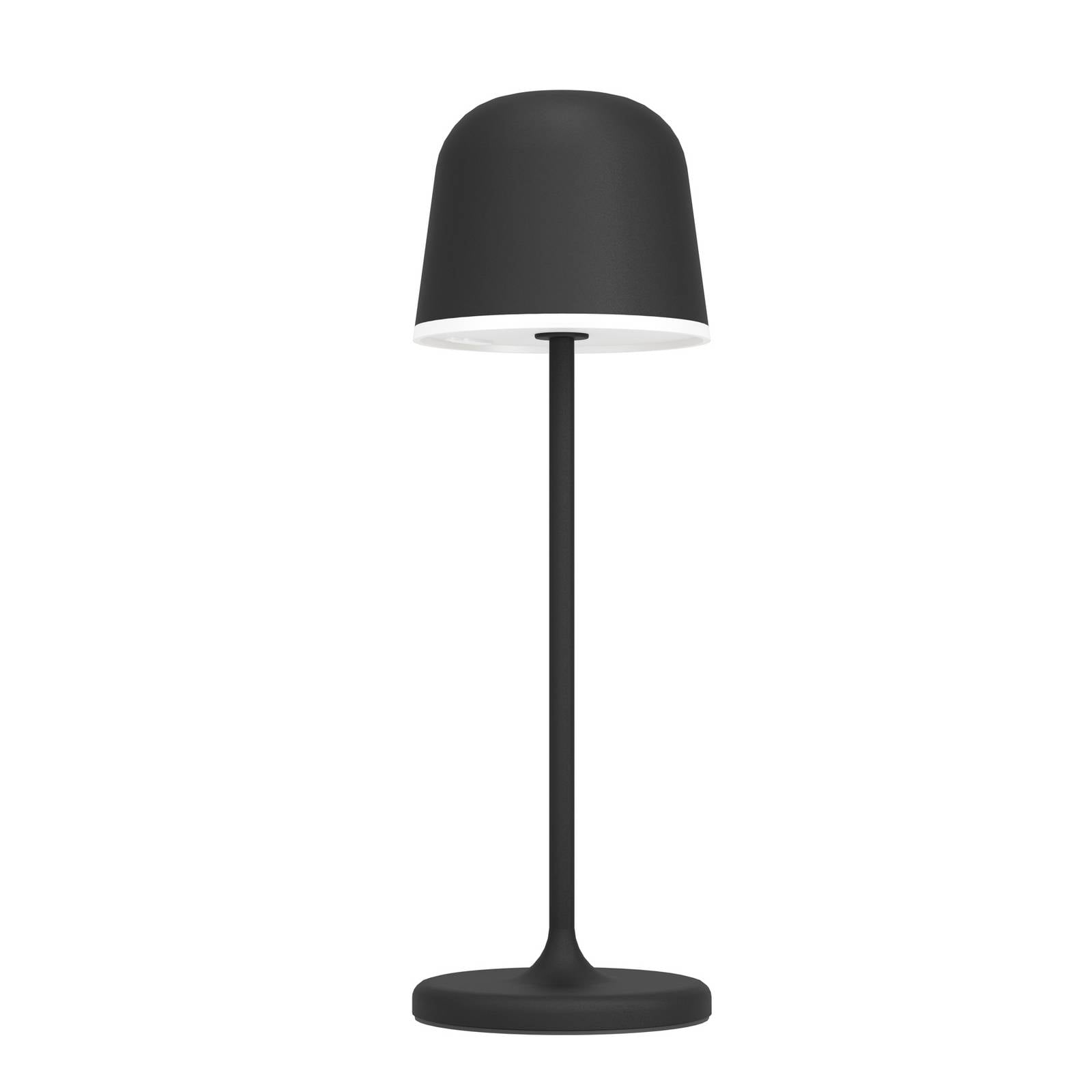 LED-Tischleuchte Mannera mit Akku, schwarz