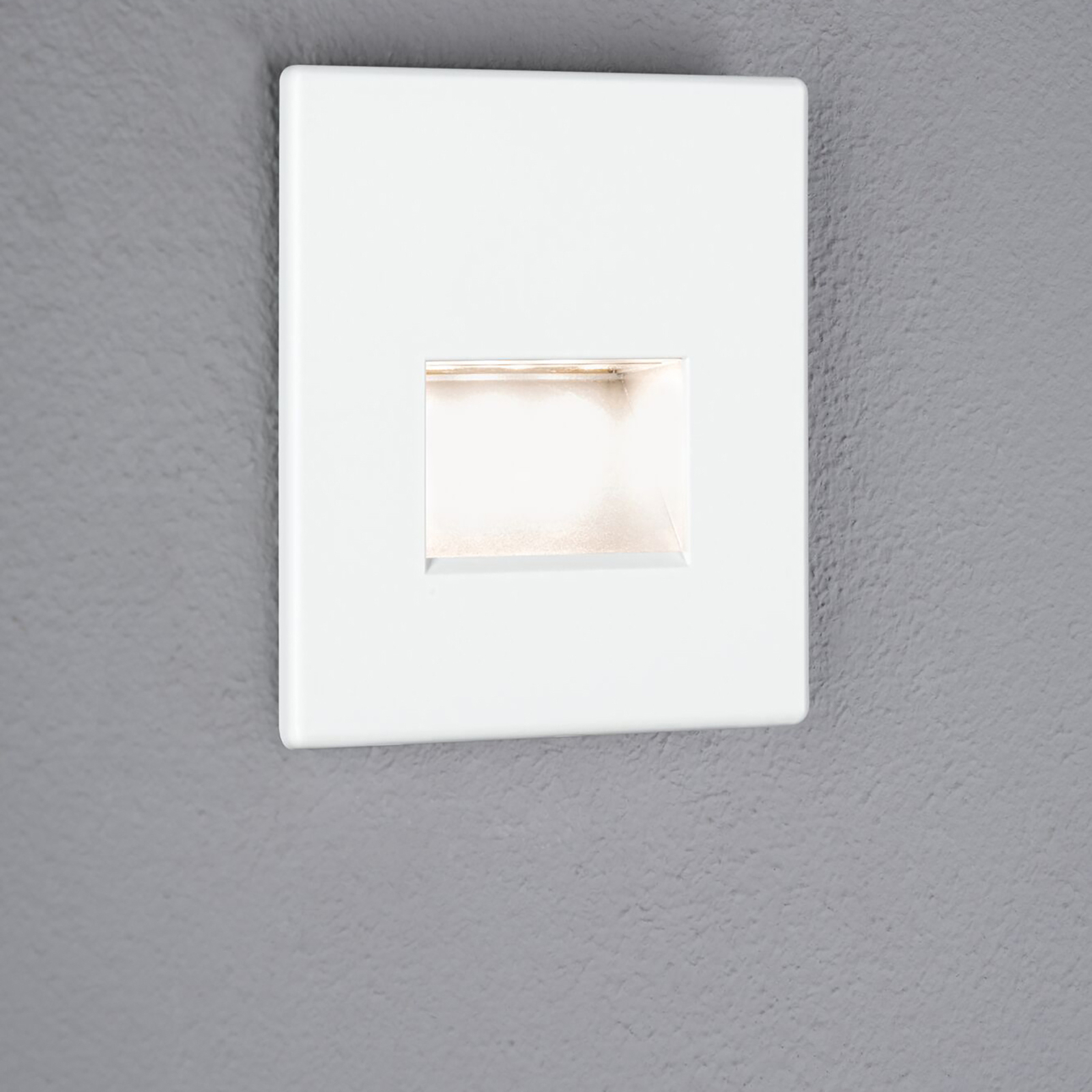 Paulmann innfelt LED-vegglampe Edge, hvit