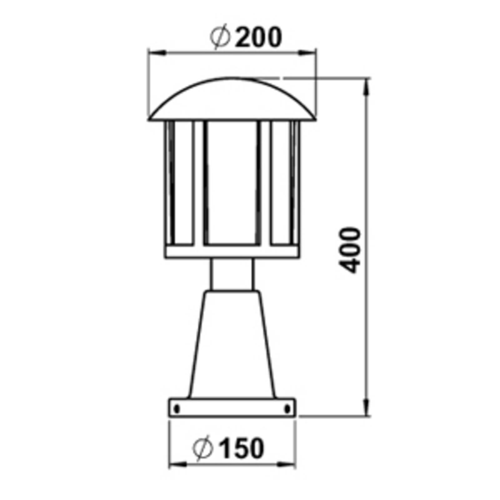 Albert Leuchten Luminaire pour socle Mads style rustique brun