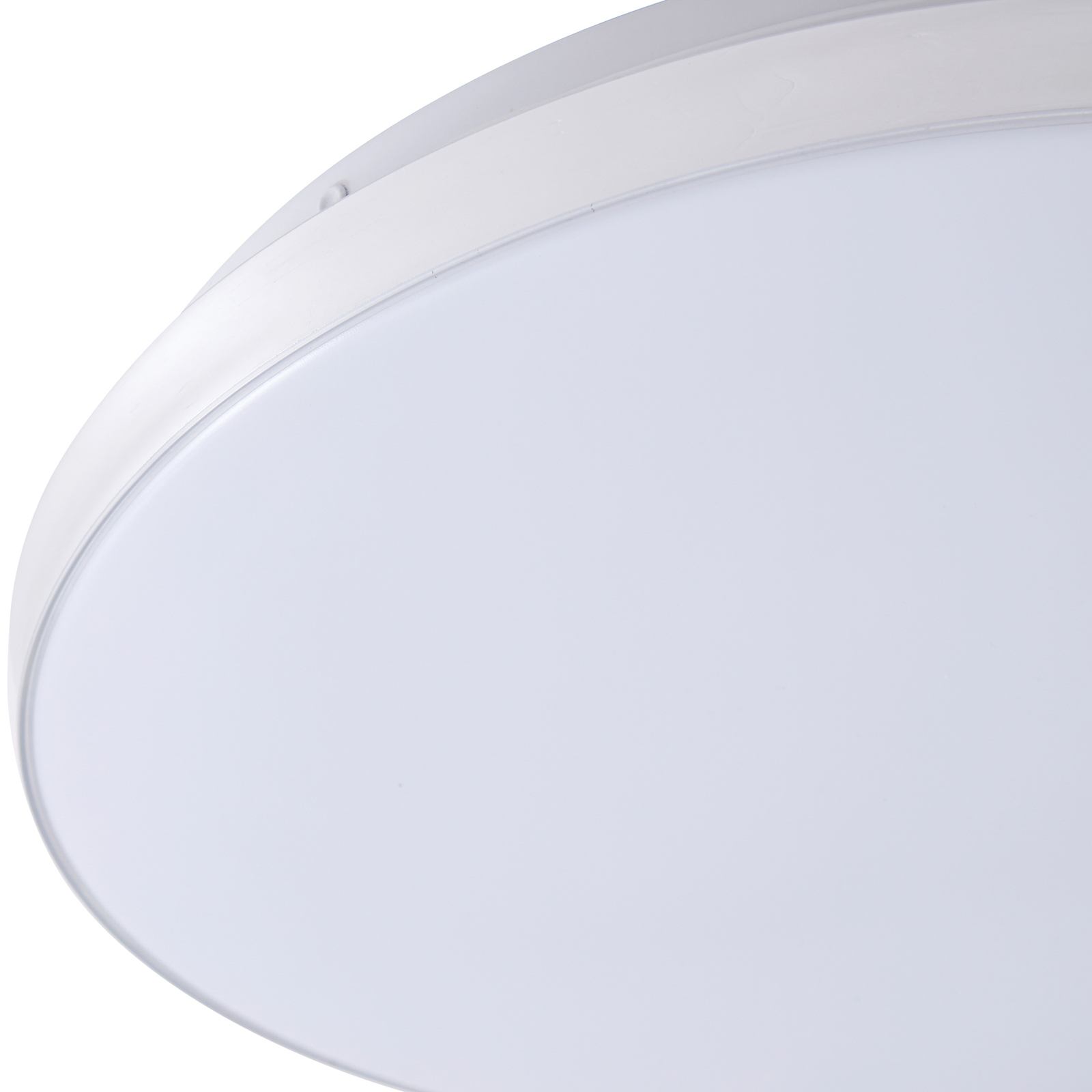 Lindby LED-es mennyezeti lámpa Comora, fehér, műanyag, IP44, 3000K