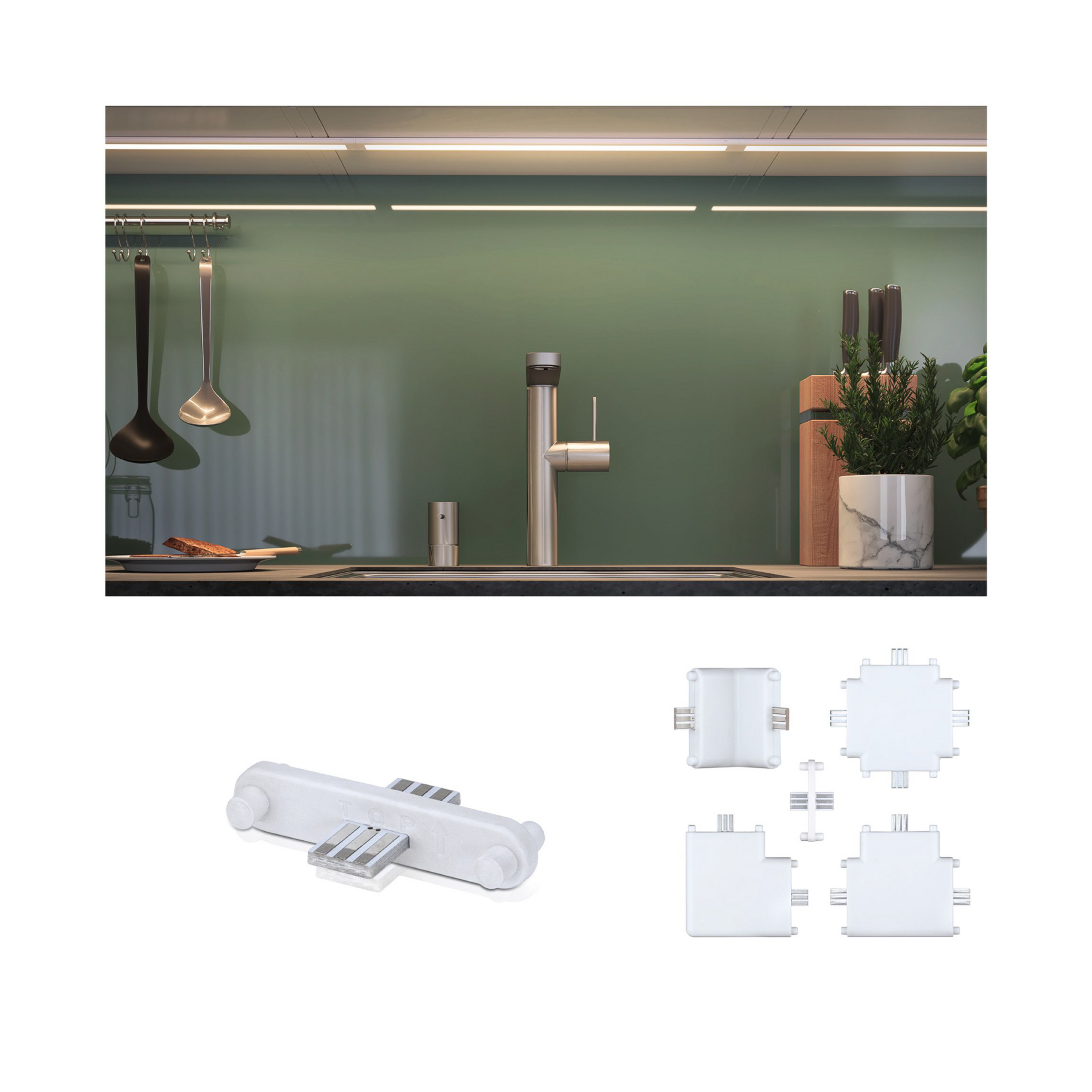 Paulmann Conector de linha Clever Connect Border